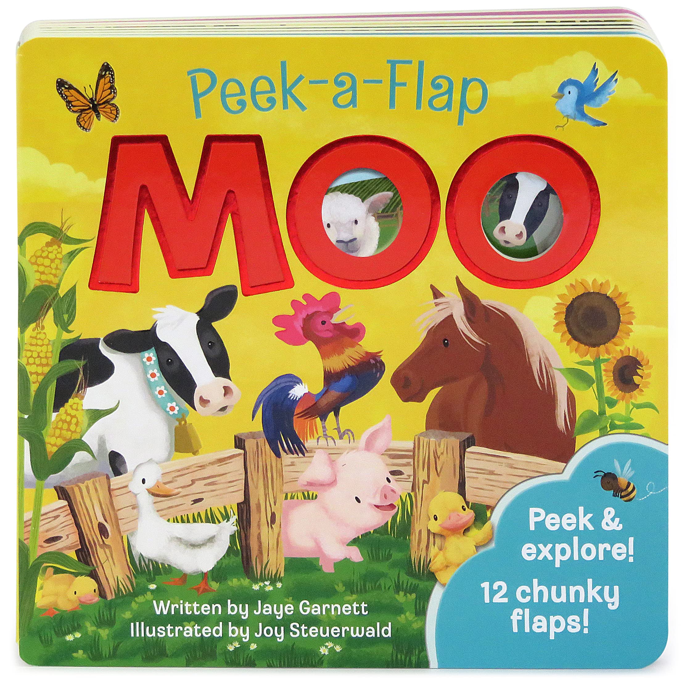 Moo: PeekaFlap Childrens Board Book