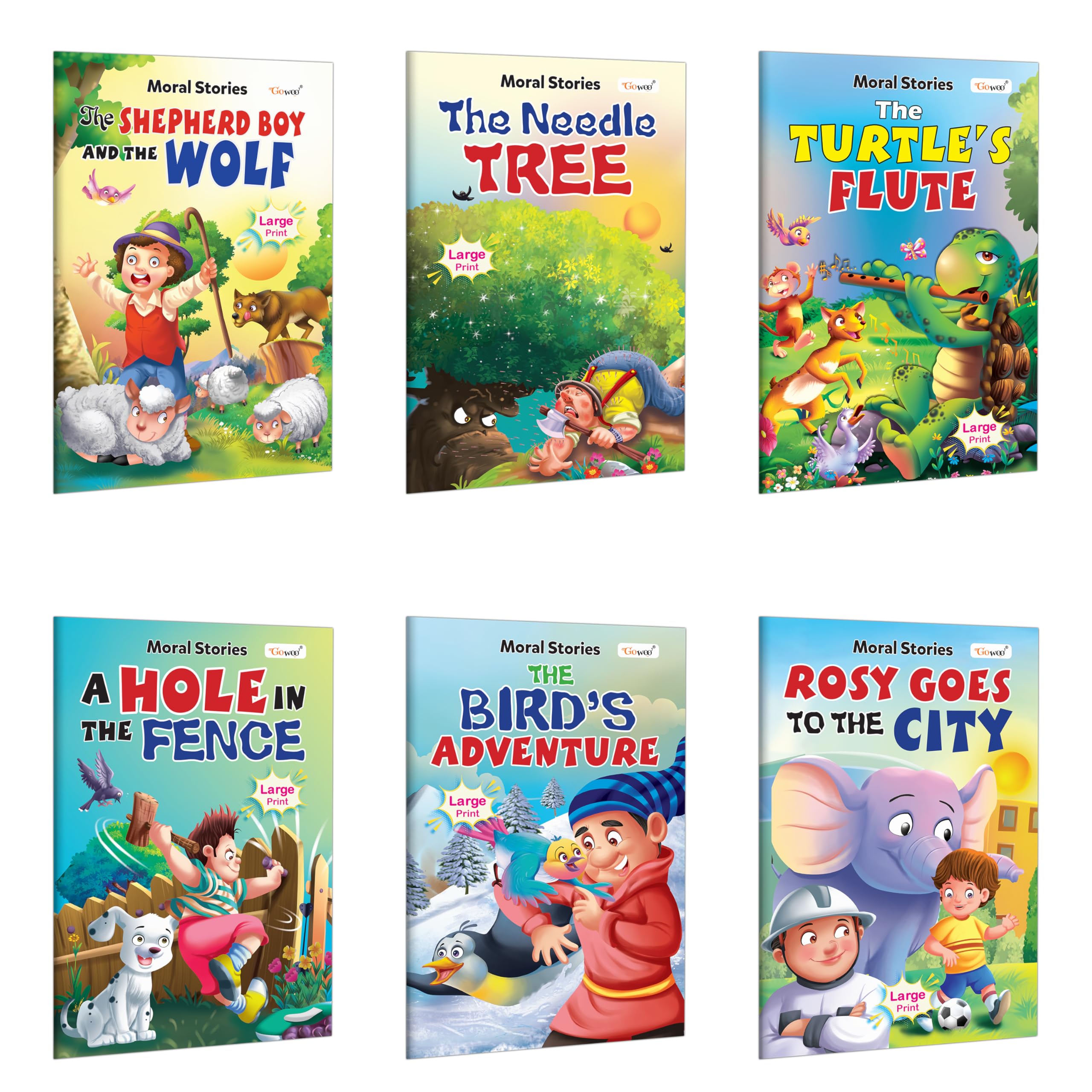 The Shepherd Boy And The Wolf, The Needle Tree, Turtle Flute, A Hole In The Fence and more  Moral Stories : Children English s