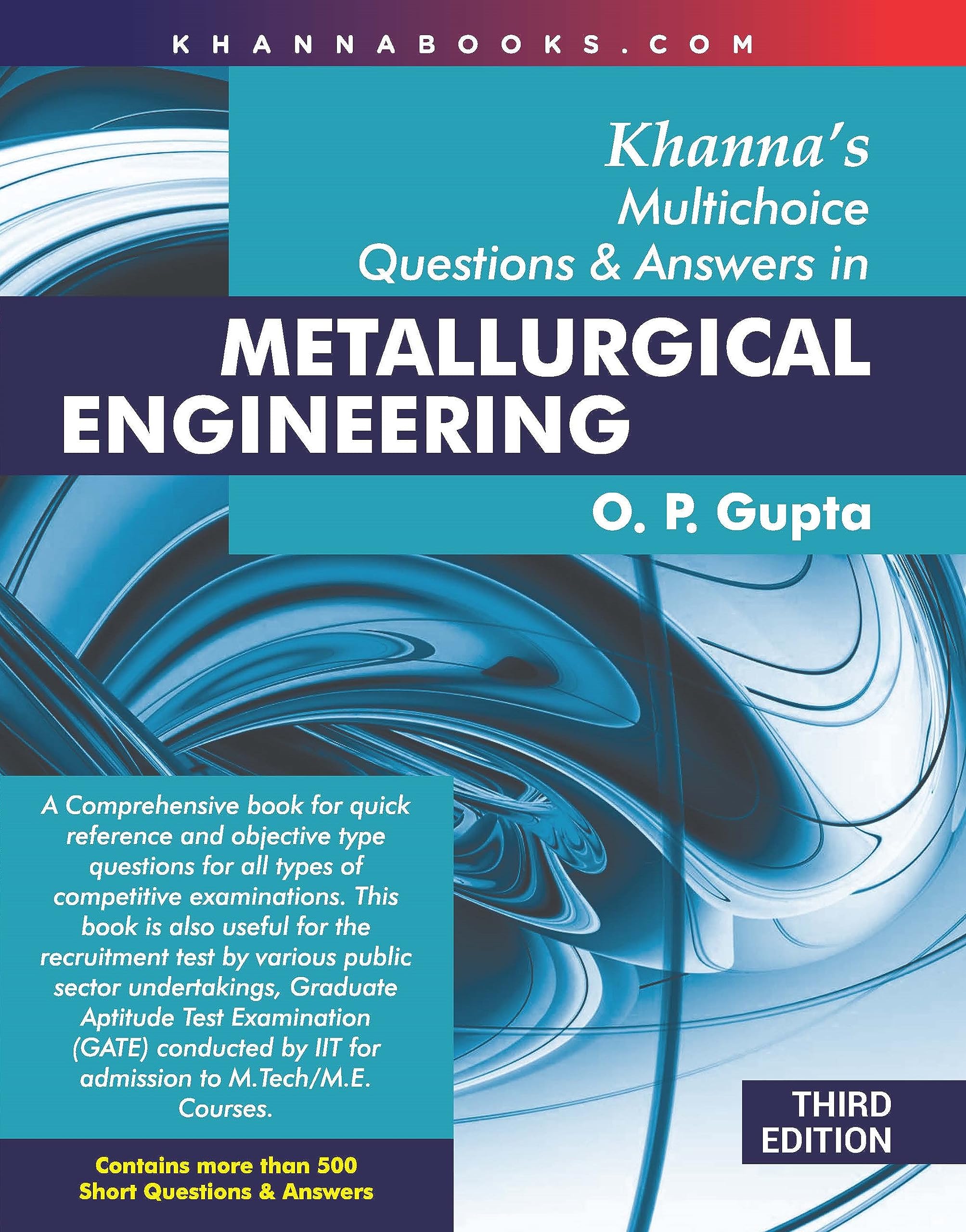 KhannaS MultiChoice Questions And Answers In Metallurgical Engineering