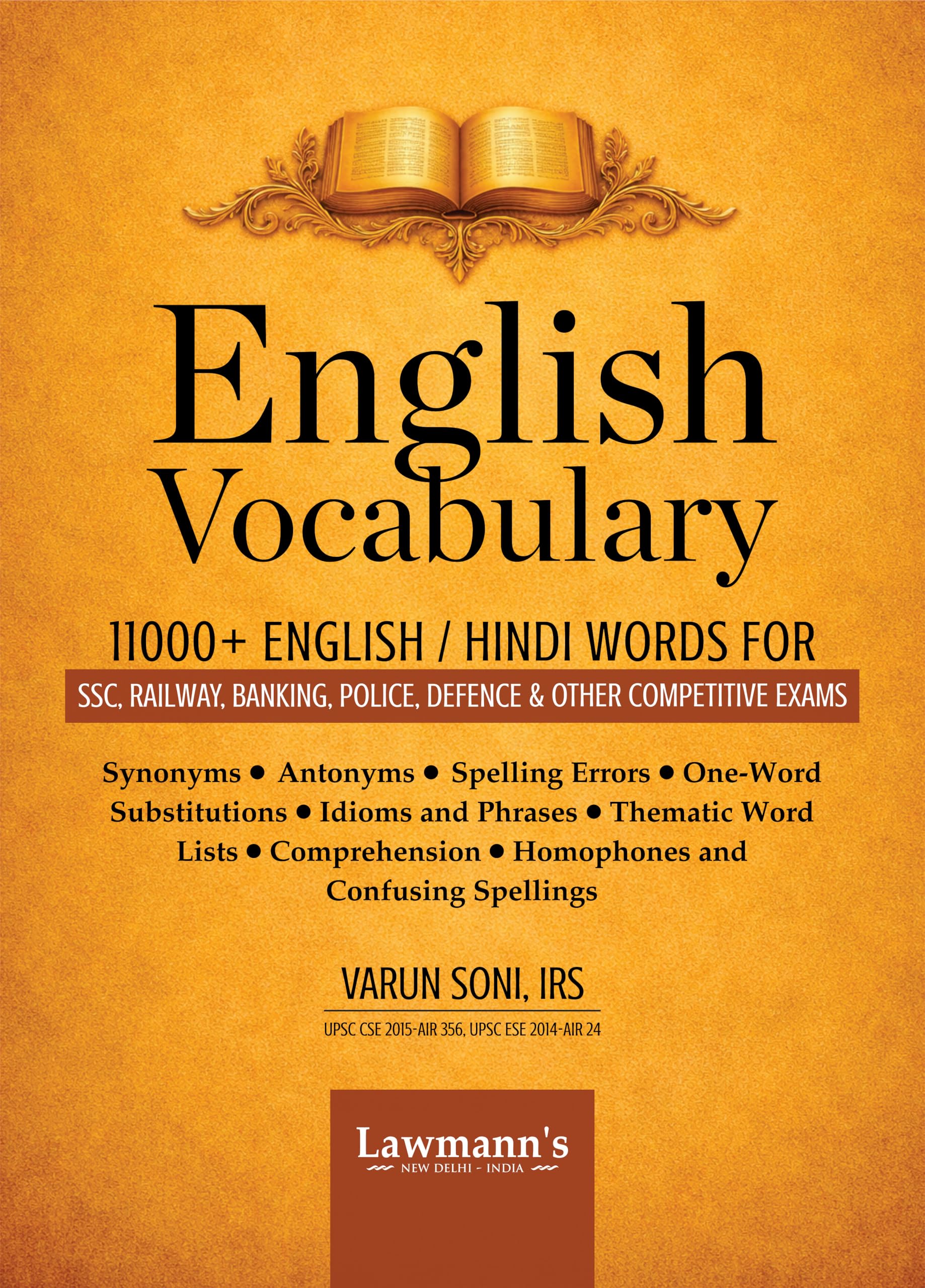 English Vocabulary | 11000+ Words for SSC, CGL, Banking, Railway & Defence Exams | Synonyms, Antonyms, One Word Substitution, Id