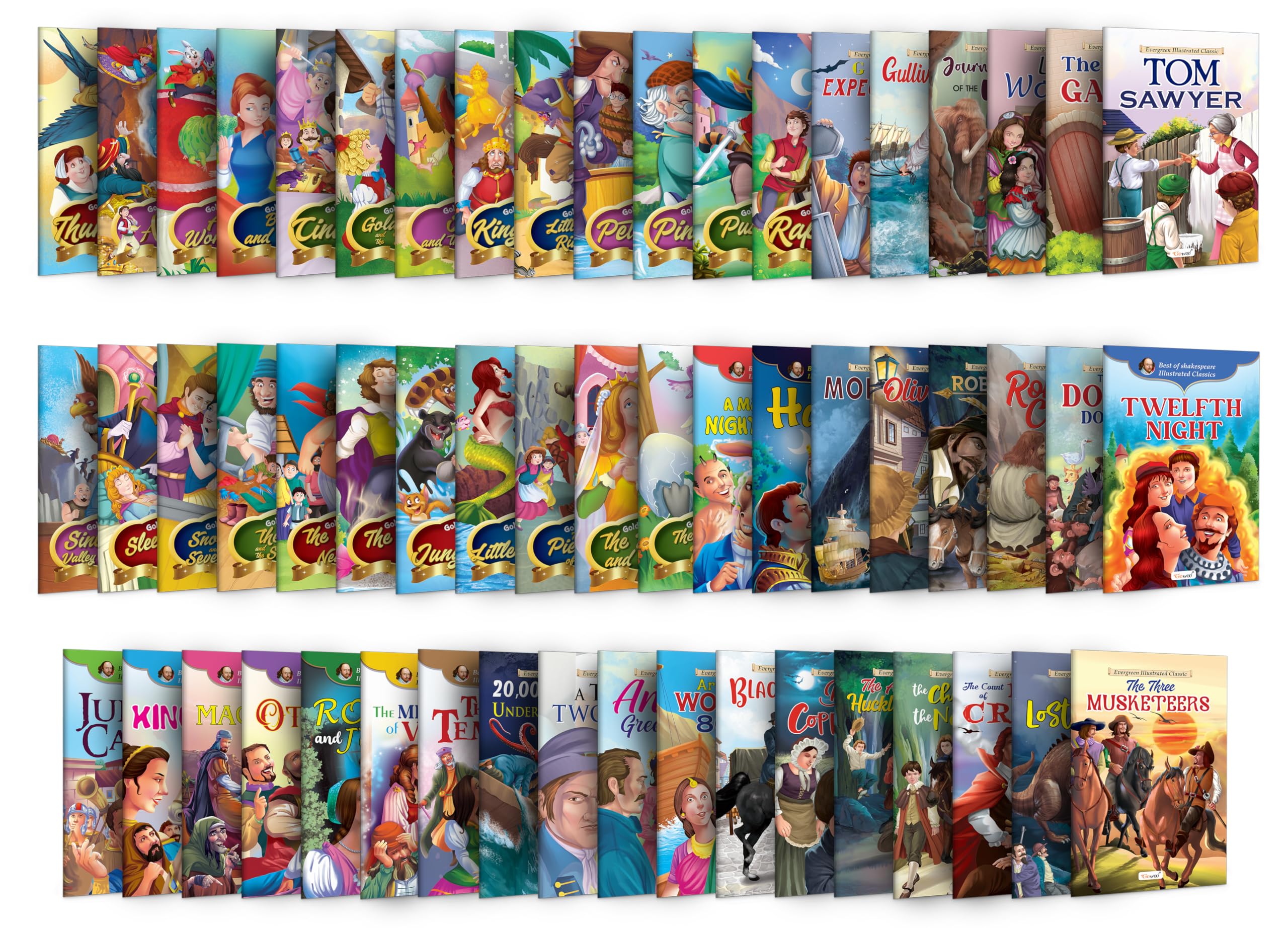 AllinOne Storybook Set : Golden Fairy Tales & Illustrated Classics  A Timeless Collection of Classic Stories for Kids  Classi