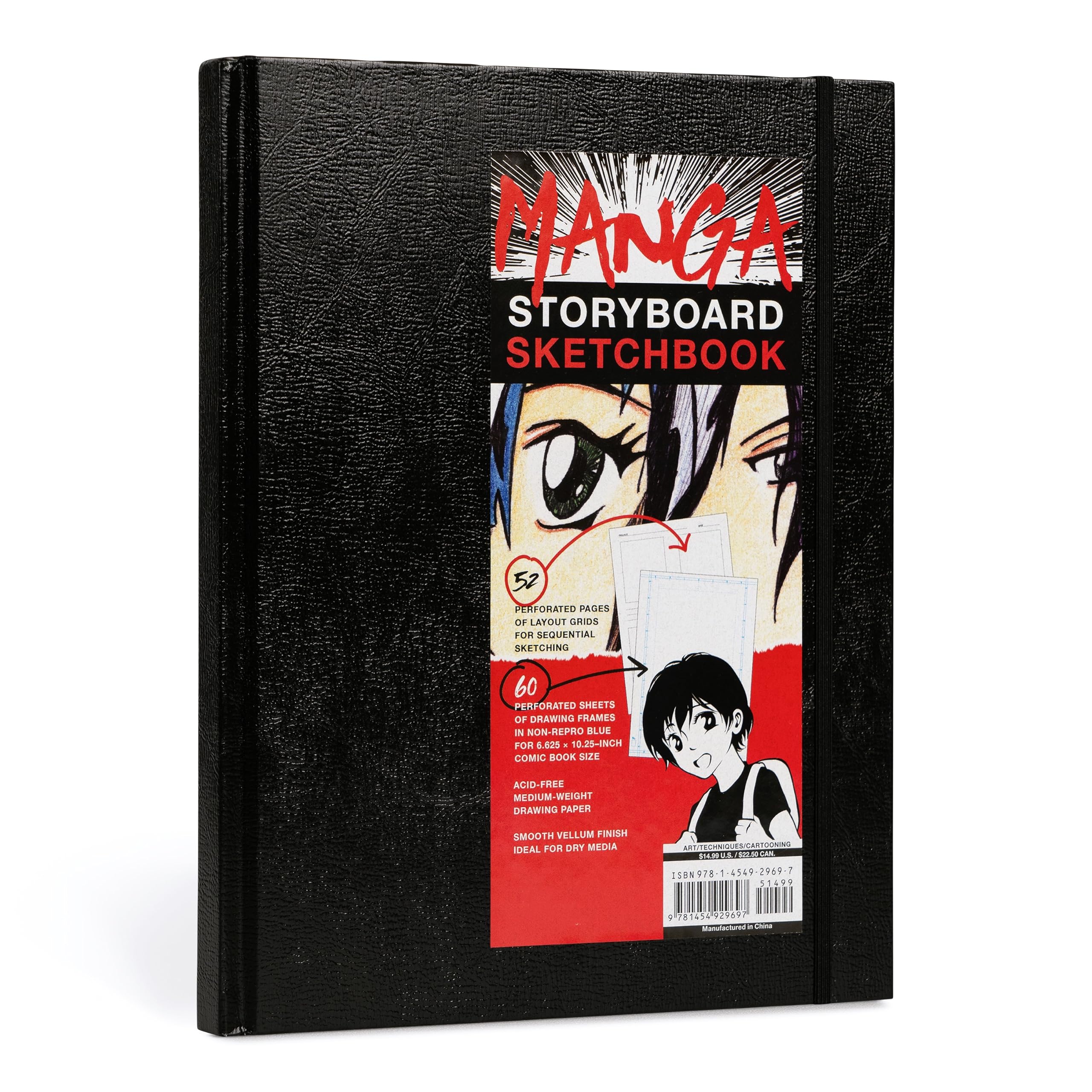 Manga Storyboard Sketchbook: A Comic Book Sketchbook with Storyboard Layout Grids, AcidFree MediumWeight Drawing Comic Book Pa