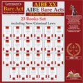 Aibe Bare Acts Without Notes | 23 Books Set Combo | 45+ Acts Including New Criminal Laws Bnss, Bns, Bsa | As Per Bar Council Of 