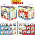 My first picture library box (Red and Blue Edition) : Learning board book for kids, Educational picture books for toddlers, Coll