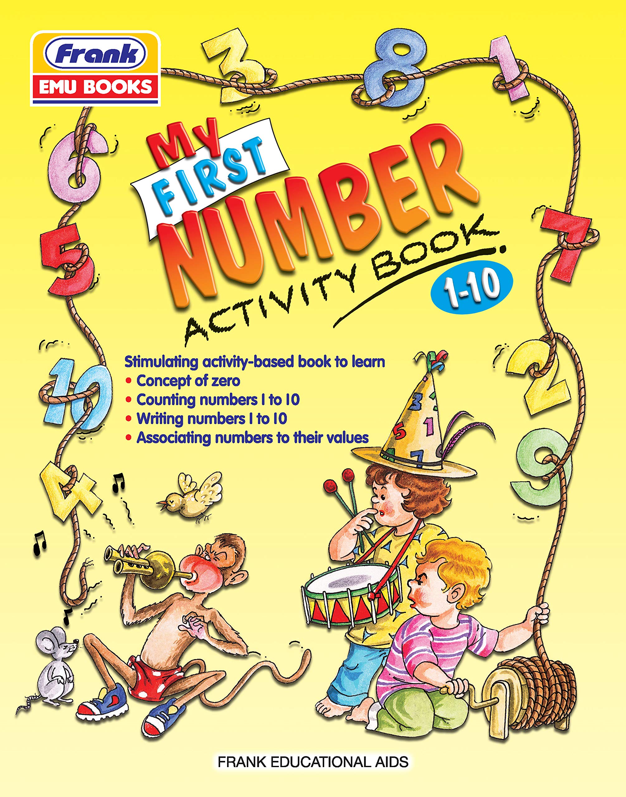 Frank Emu Books My First Number Activity Book 110  Numbers 1 To 10 Learning And Writing Activity Book For Kids