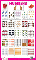 Numbers  Thick Laminated Preschool Chart