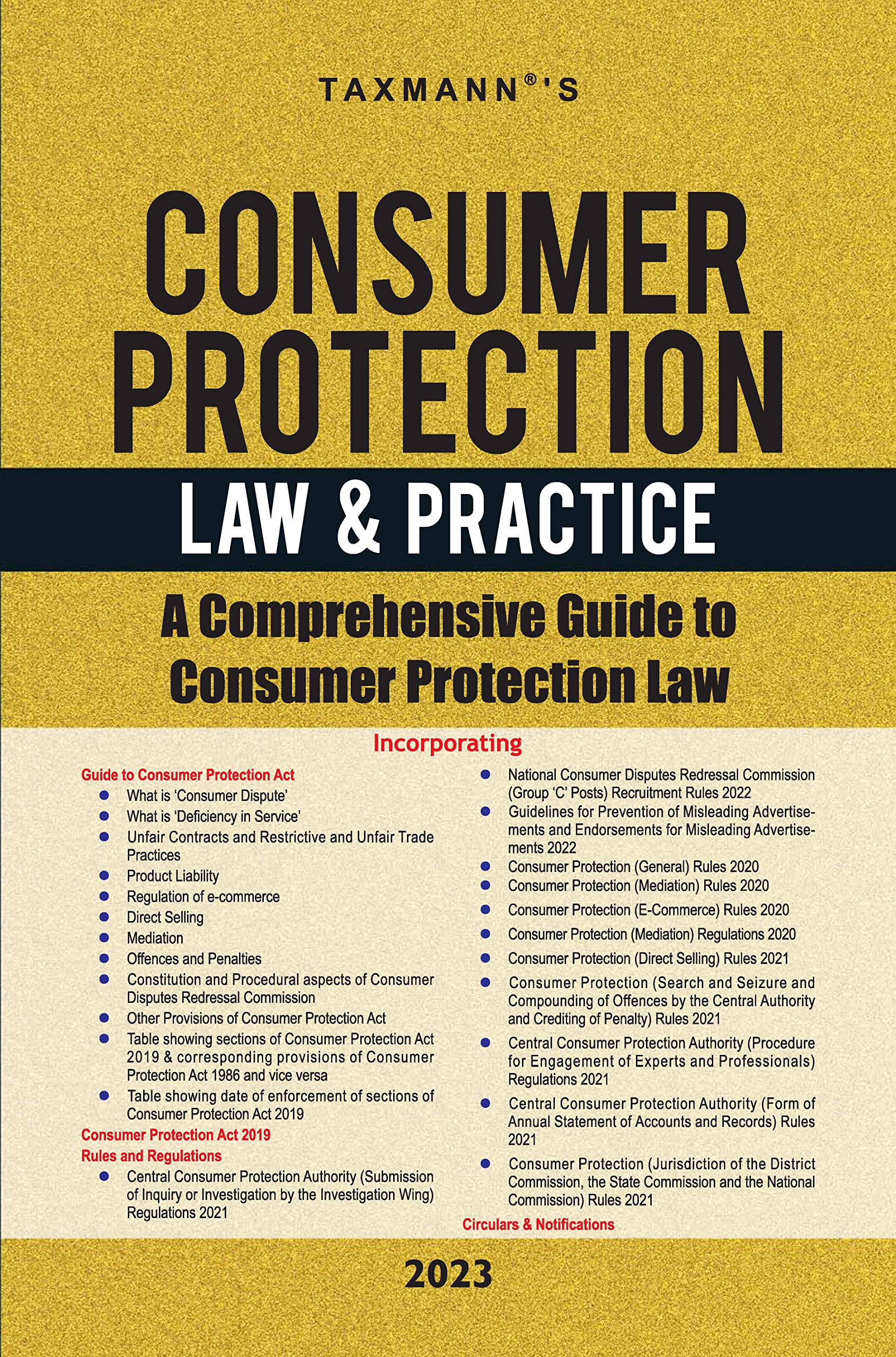 Taxmanns Consumer Protection Law & Practice  Comprehensive guide to Consumer Protection Laws in India, comprising of statutes