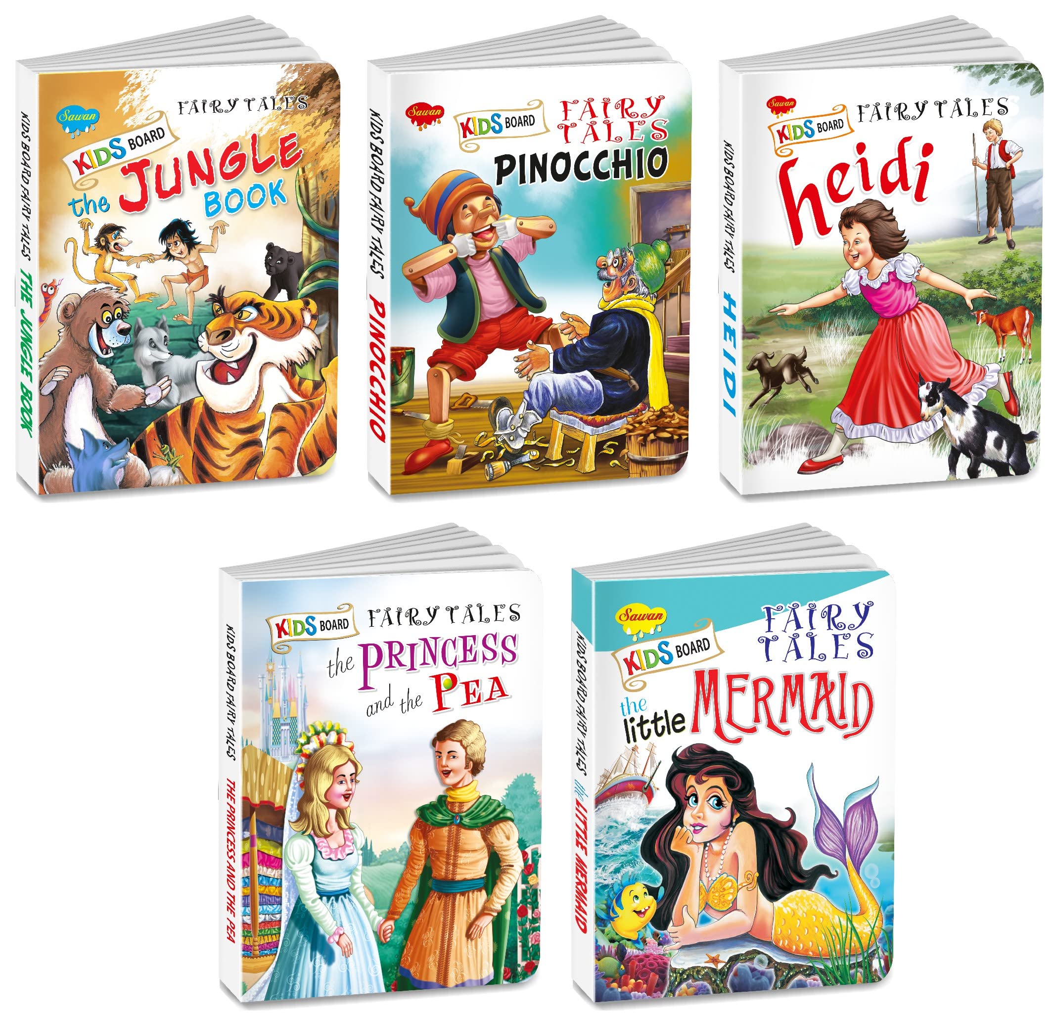 My Kids Board Fairy Tales Books: (A Set Of 5 Books) Board Book | Super Jumbo Combo For Collecters And Library Kids Board Fairy 
