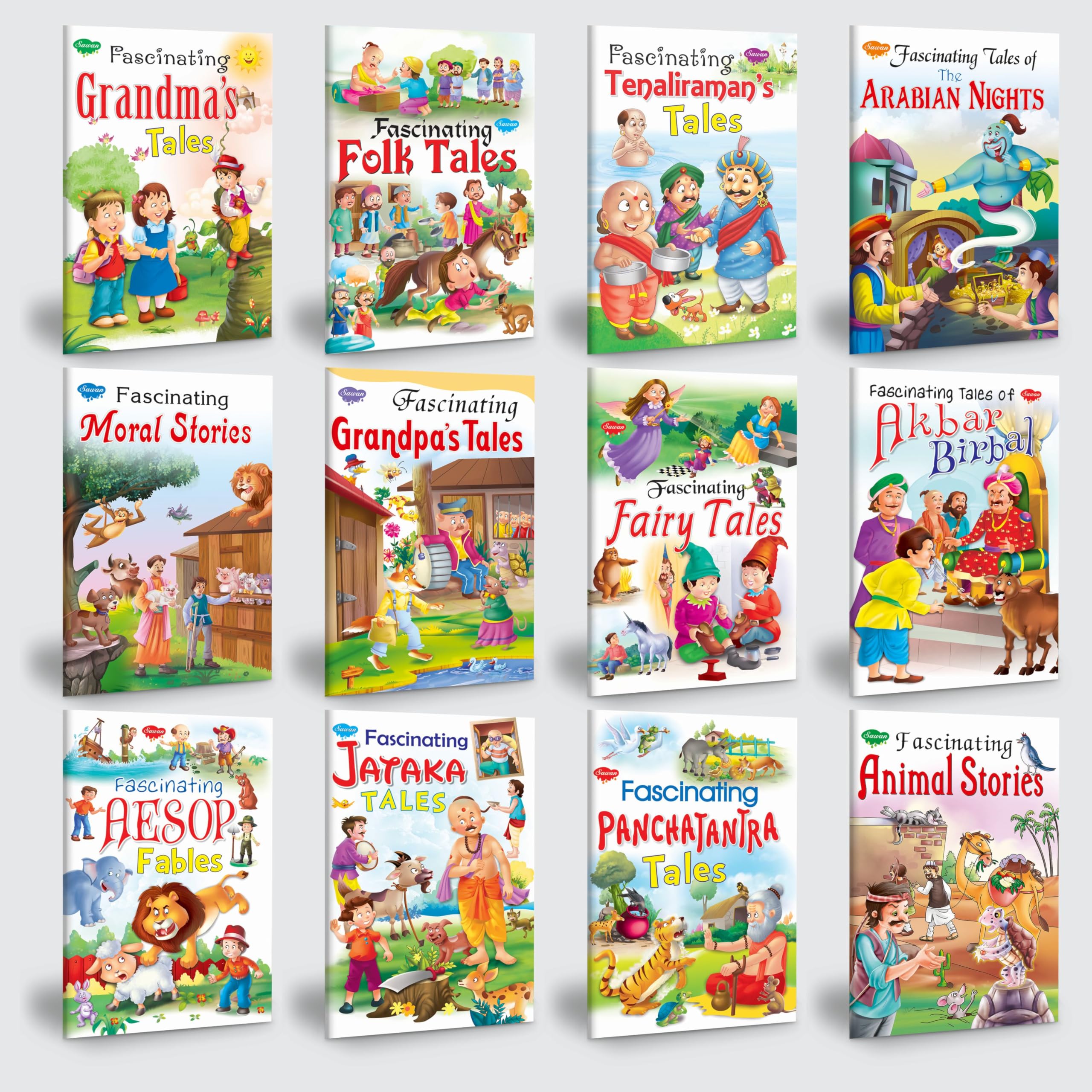 Children Story Books All In One Combo | Set Of 12 Story Books For Kids English Moral Story Collection