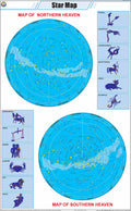 Stp51 | Teachingnest | Star Map Chart (58X90 Cm) | English | Physics Charts | With Rollers [Wall Chart] Charts On Physics And Te