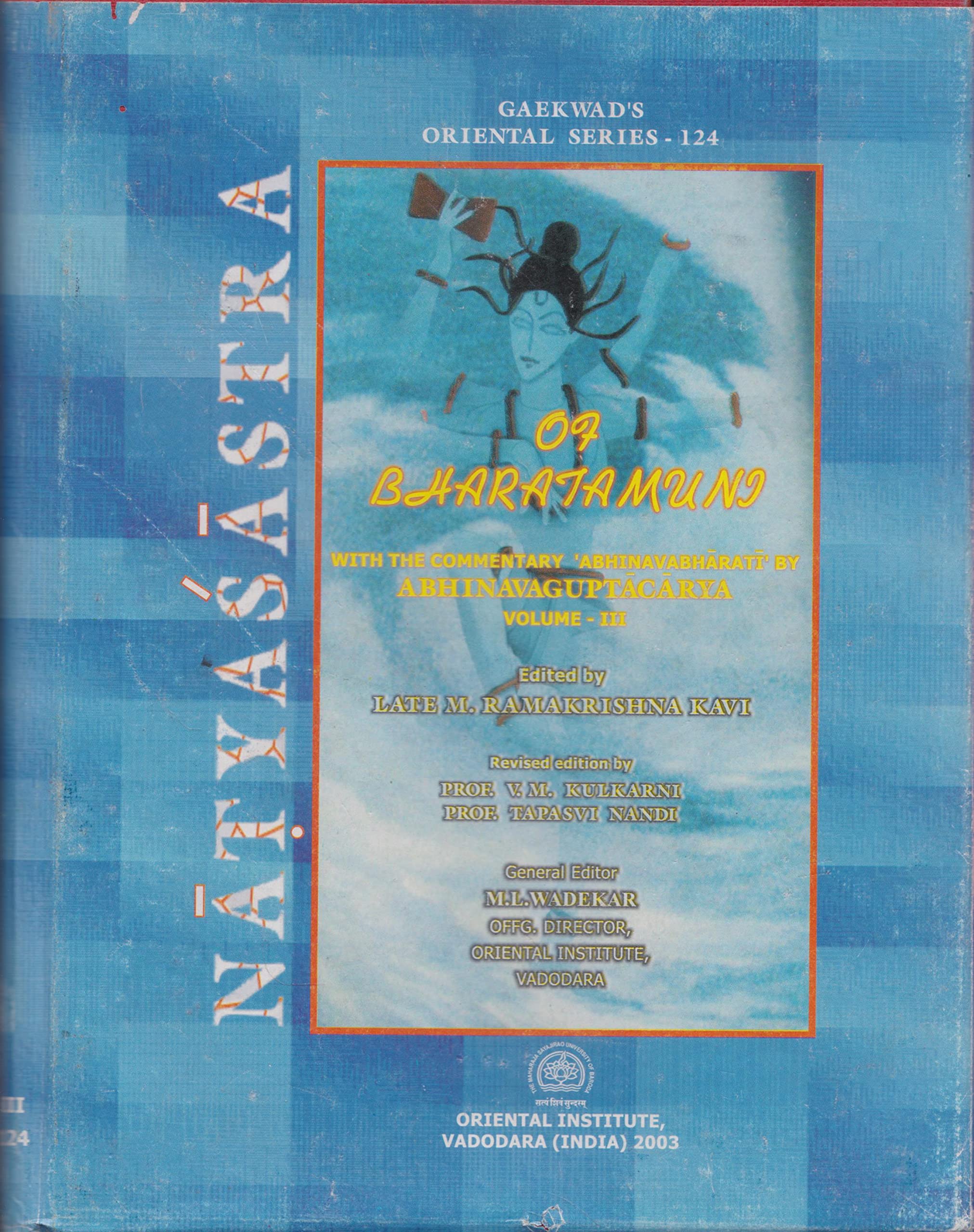 Natyasastra Of Bharatamuni Vol  Iii