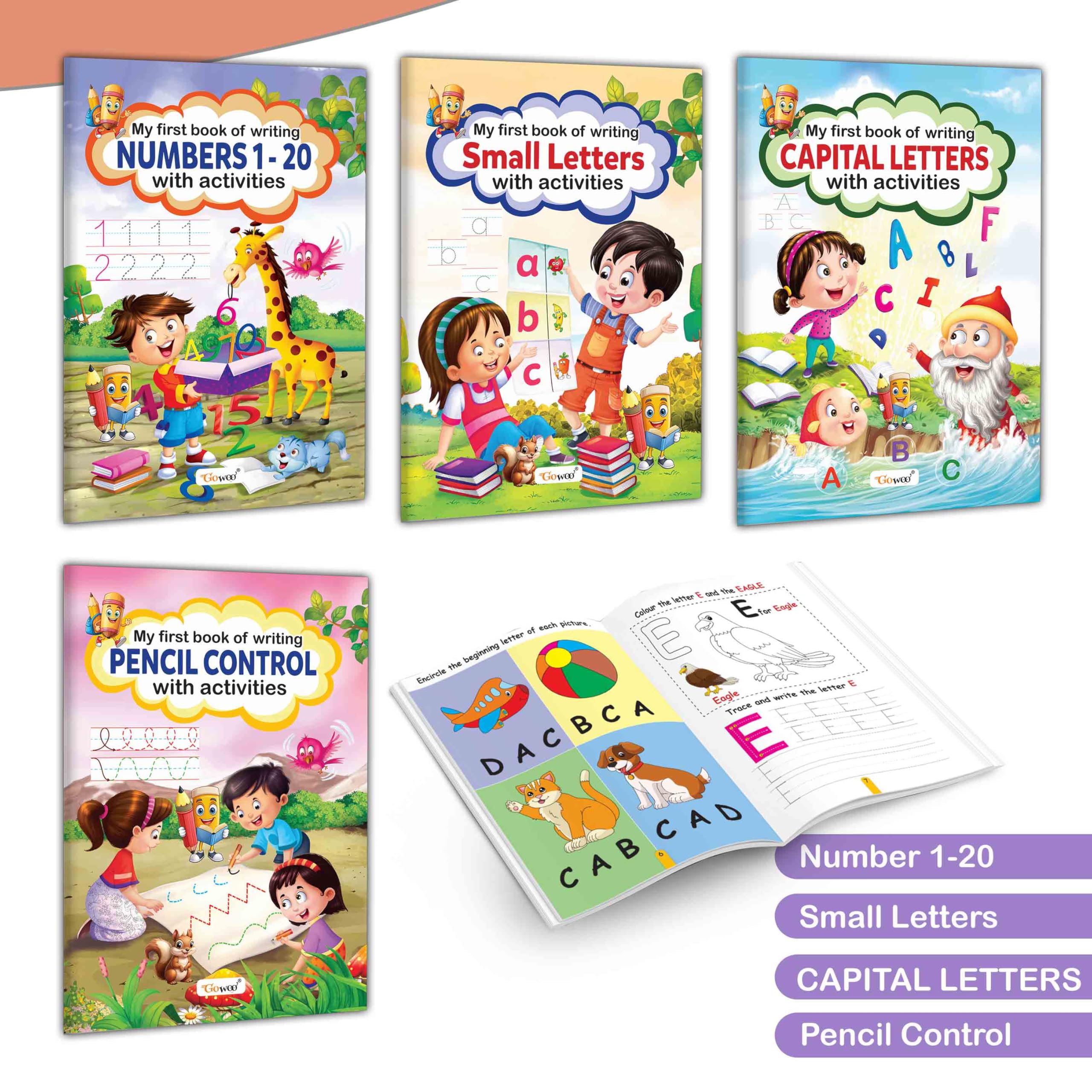 My First Book of Writing Complete Combo with activities : All in one writing books, Early writing practice, handwriting books fo