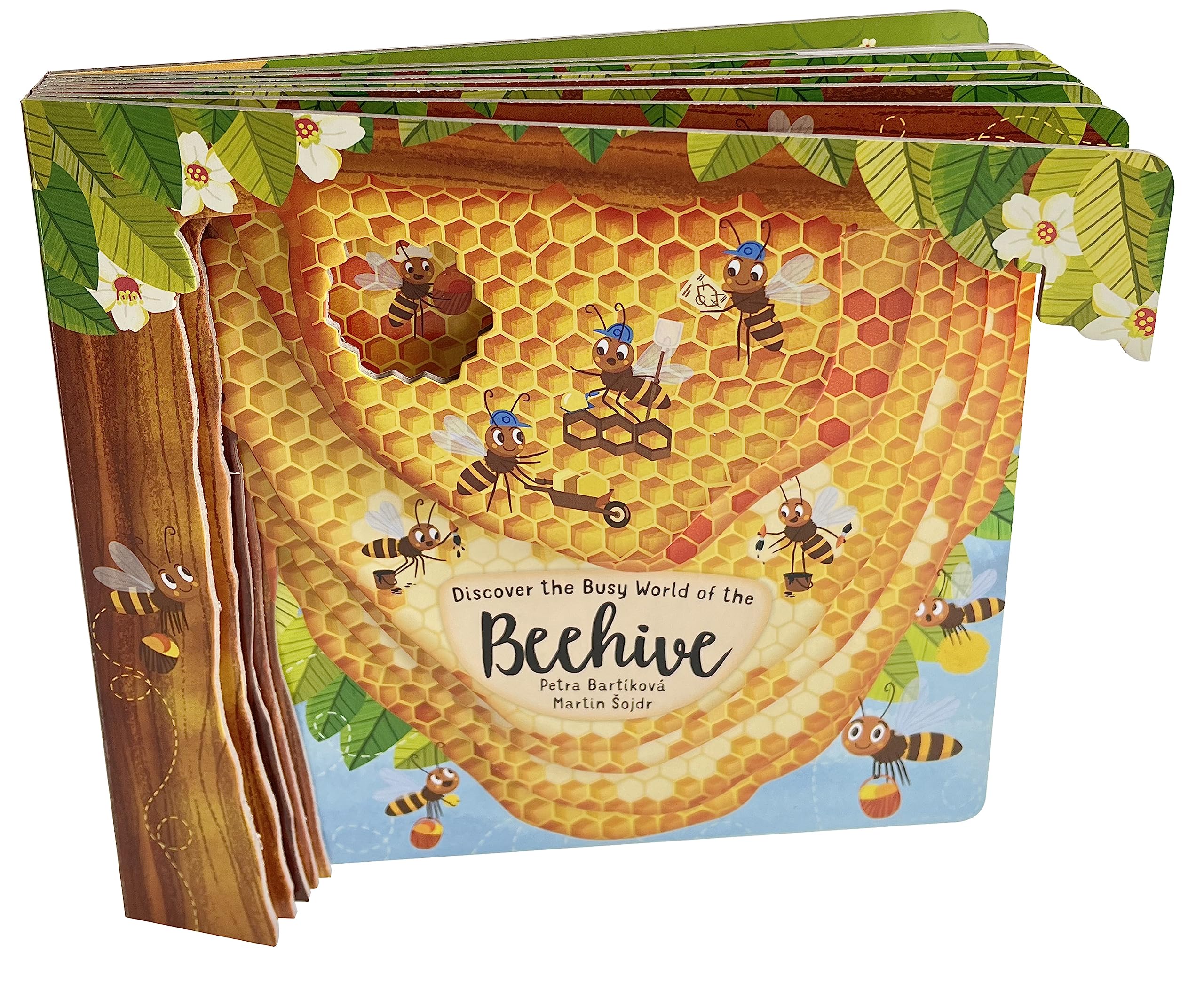 Discovering the Busy World of the Beehive (Happy Fox Books) Board Book Teaches Kids Ages 36 about Bees, Exploring a Hive with E