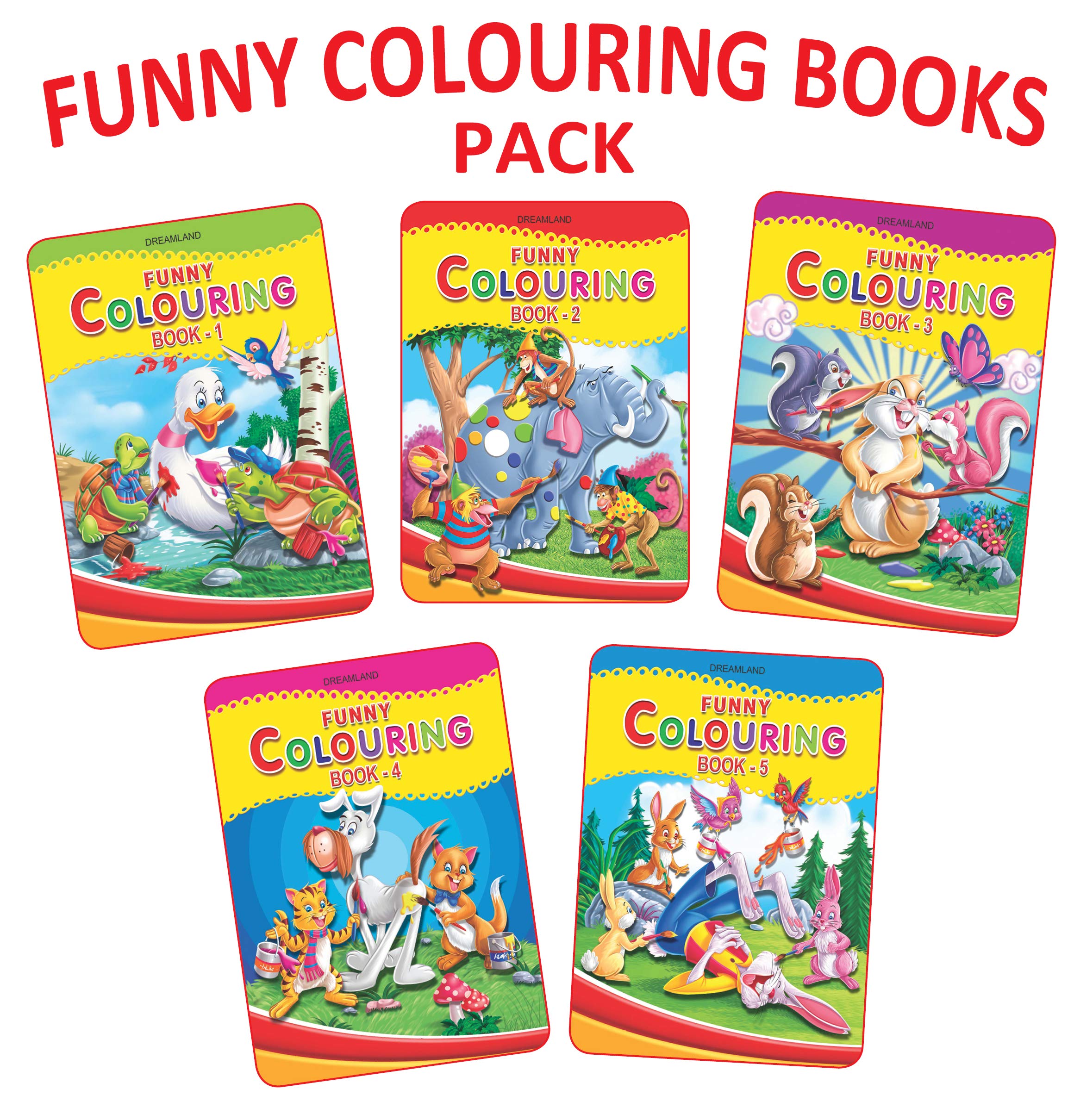 Funny Colouring Books  (5 Titles)