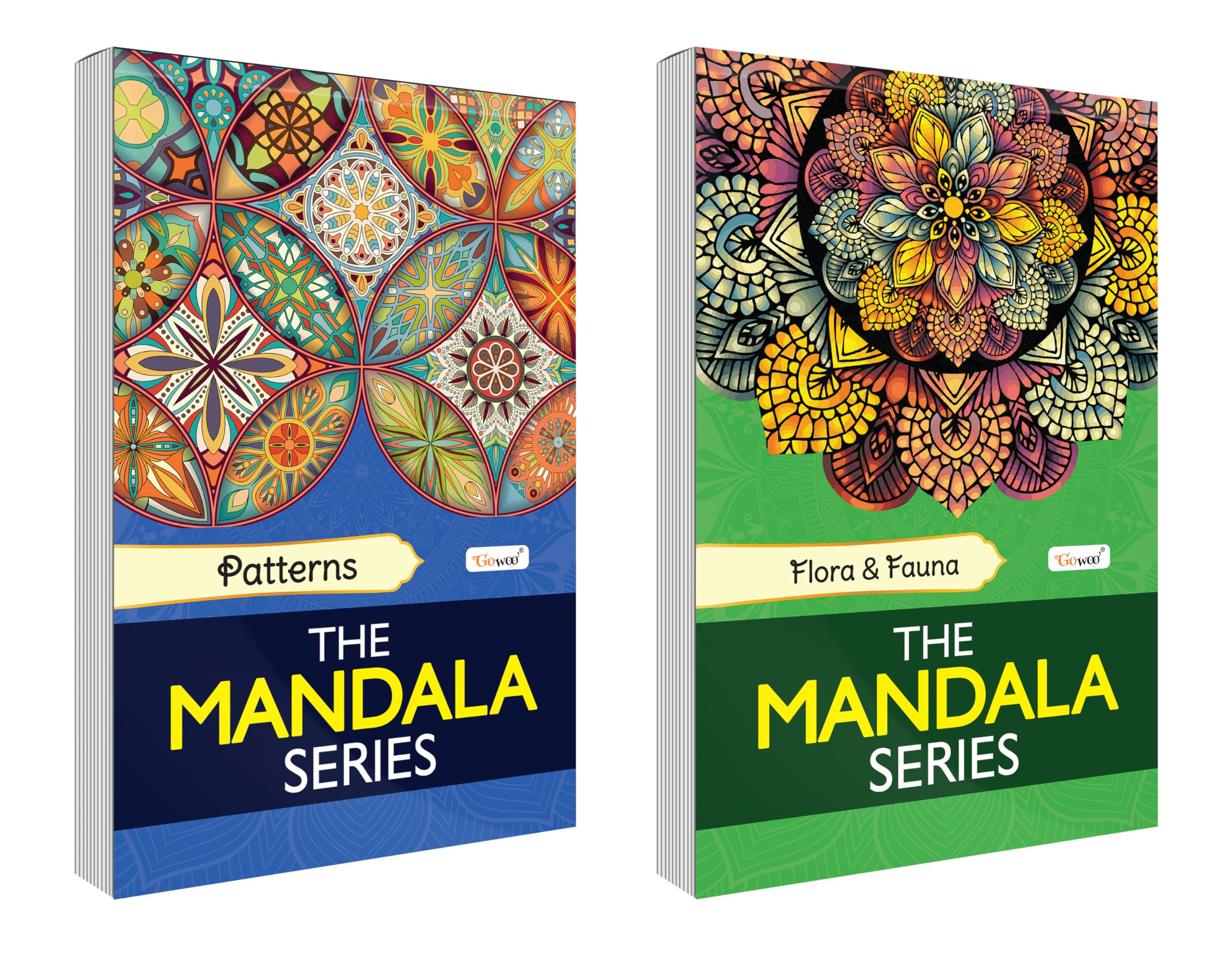 Flora & Fauna and Patterns  The Mandala Series : Colouring book for adults, Antistress colouring pages, Mindfulness colouring