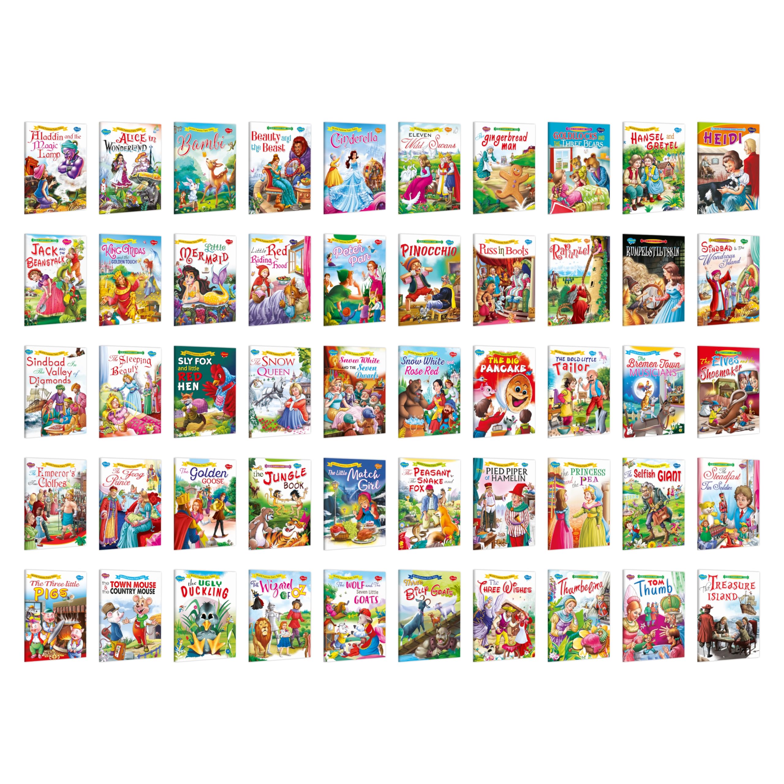 World Famous Fairy Tales Complete Combo | Set Of 50 Story Books For Kids