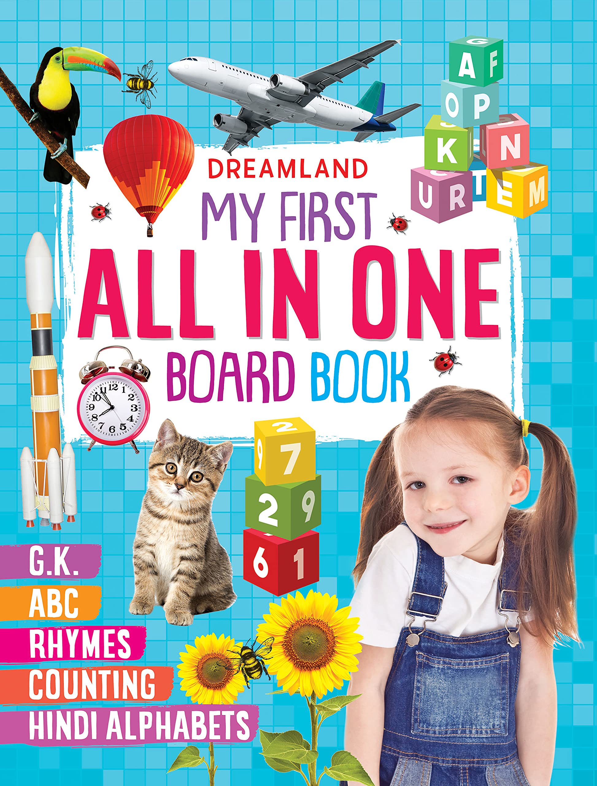 My First AllInOne Board Book For Kids Ages 25  Alphabets, Rhymes, Counting, Hindi Alphabets & General Knowledge | Early Lear