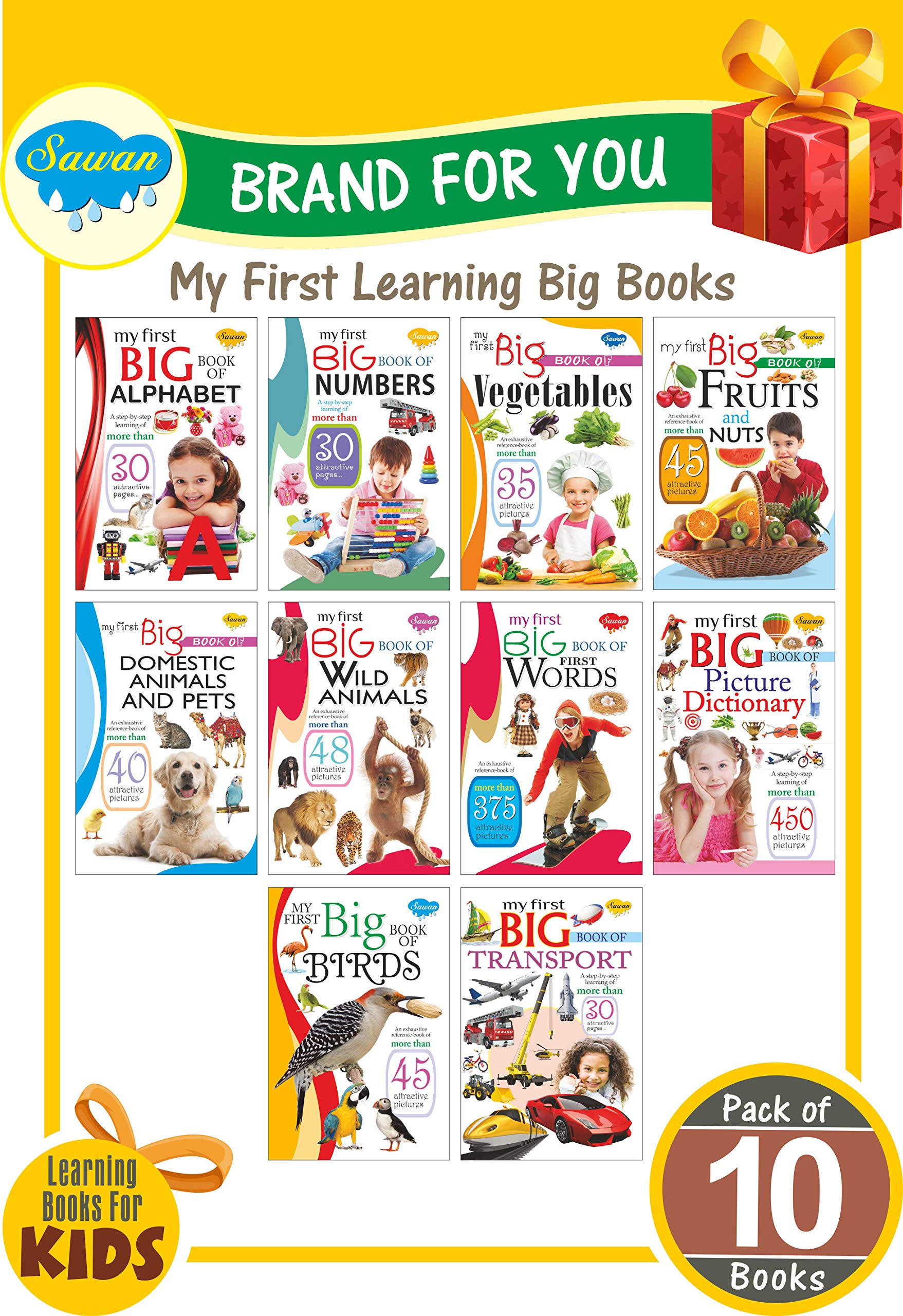 My First Learning Big Book Complete Combo | Pack Of 10 Educational Books