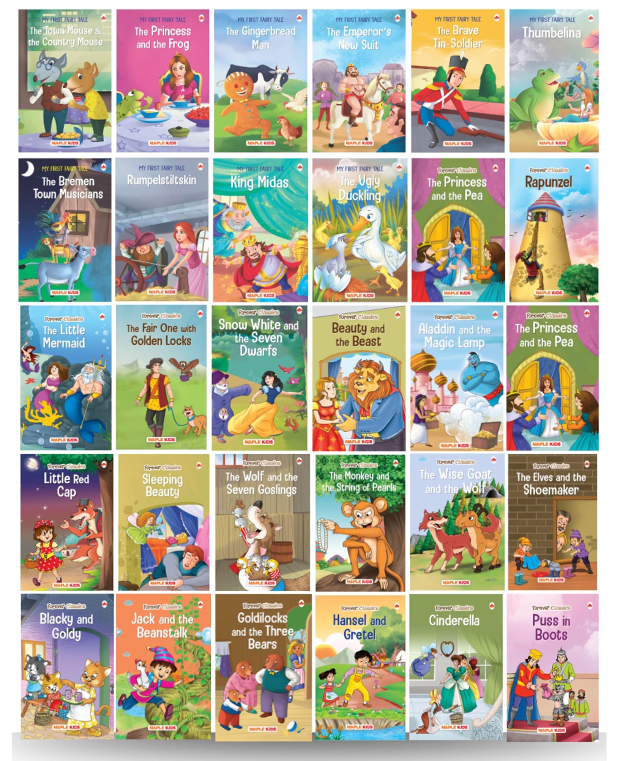 Story Books for Kids (Set of 30 Books) (Illustrated)  Fairy Tales  English Short Stories for 3+  Sleeping Beauty, The Little 