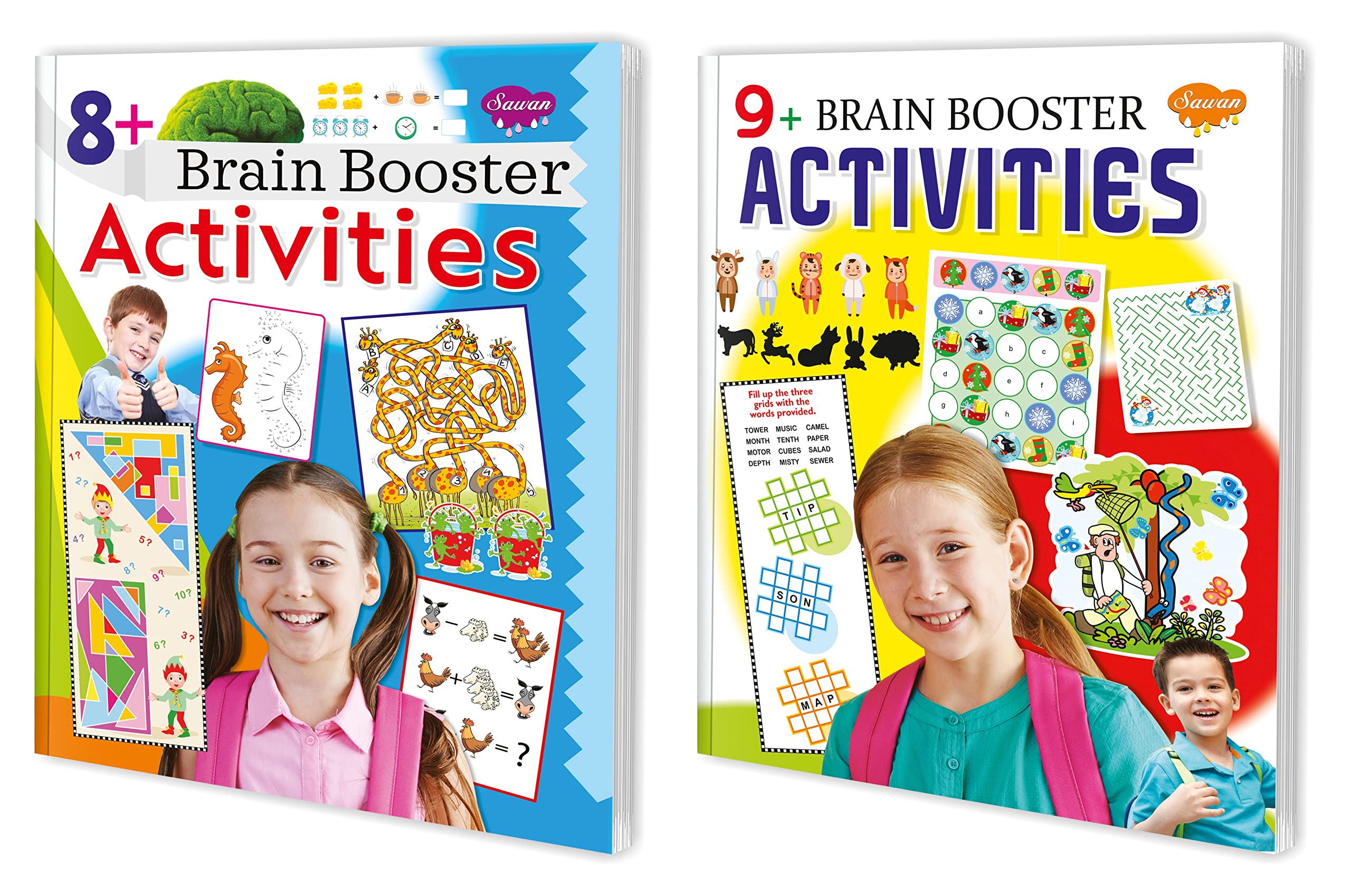 Gift For Kids 9 Year | Pack Of 2 Activities Books