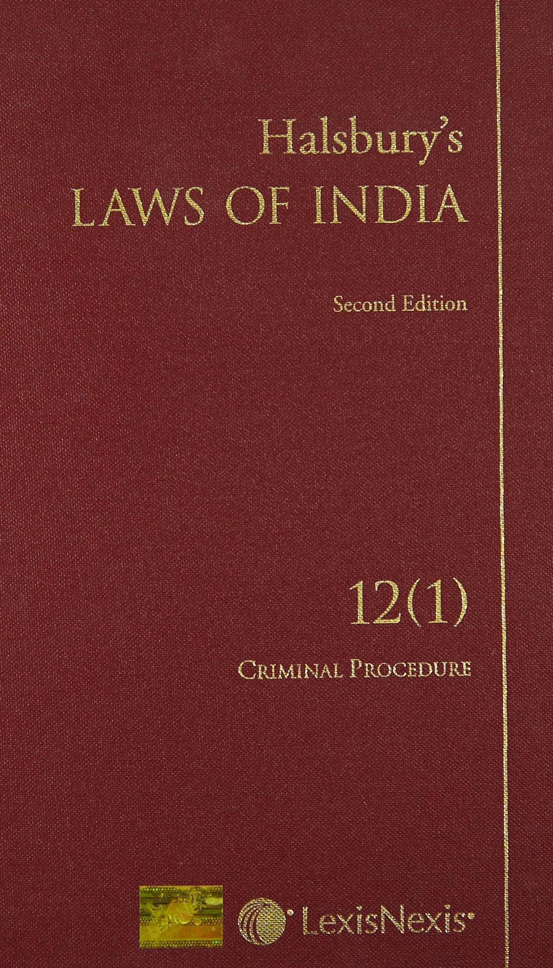 HalsburyS Laws Of India  Vol. 12: Criminal Procedure  I