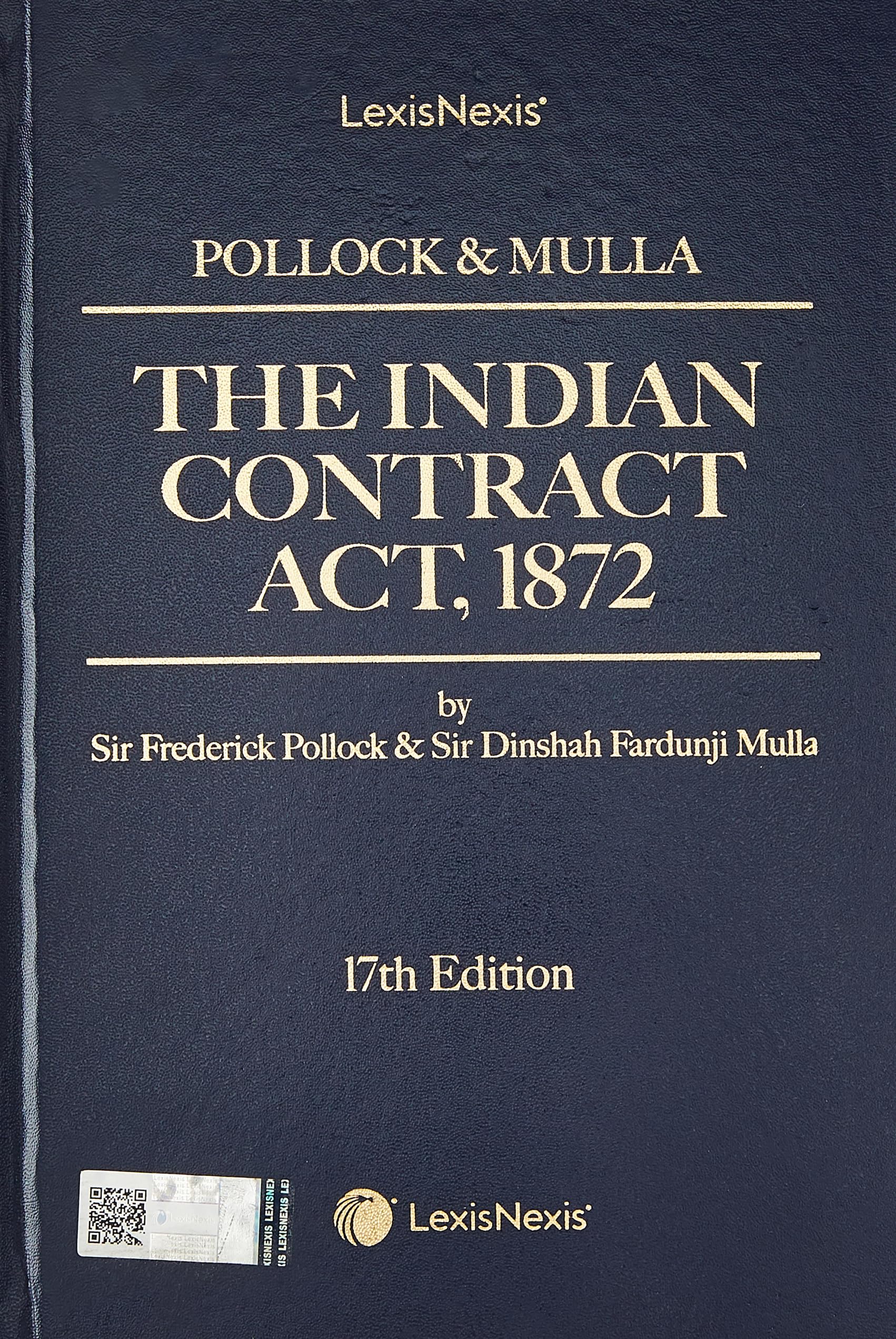 Pollock & Mulla The Indian Contract Act, 1872, 17/e