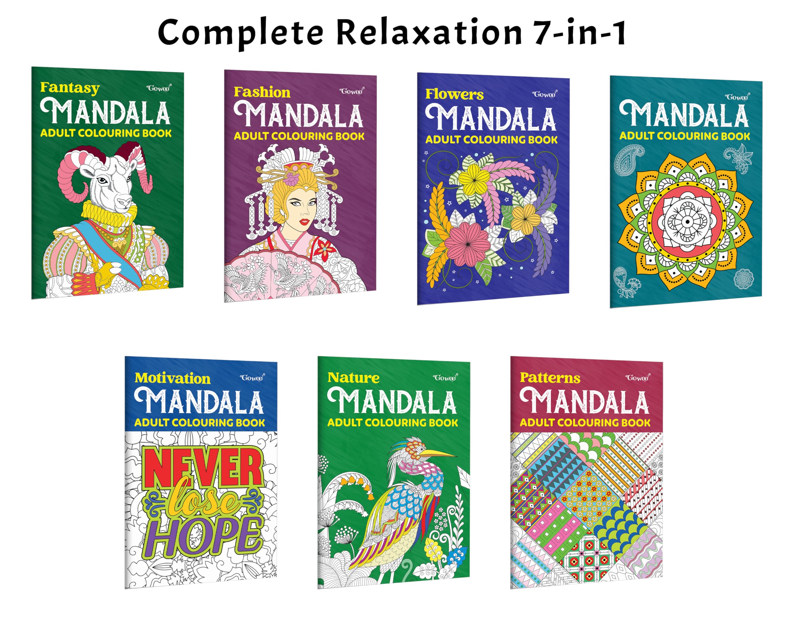 Fantasy, Fashion, Flower  Mandala Adult Colouring Book and more : fashionable mandala colouring collection, Heritage pattern a