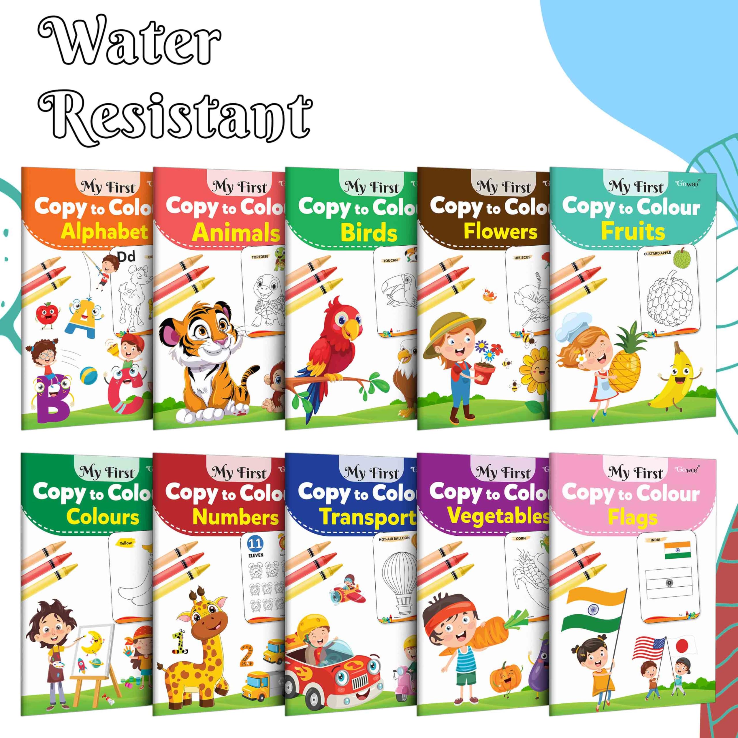 Essential Book Of All In One Coloring Set : My First Picture Library Set, Educational Picture Coloring books for toddlers, Colle