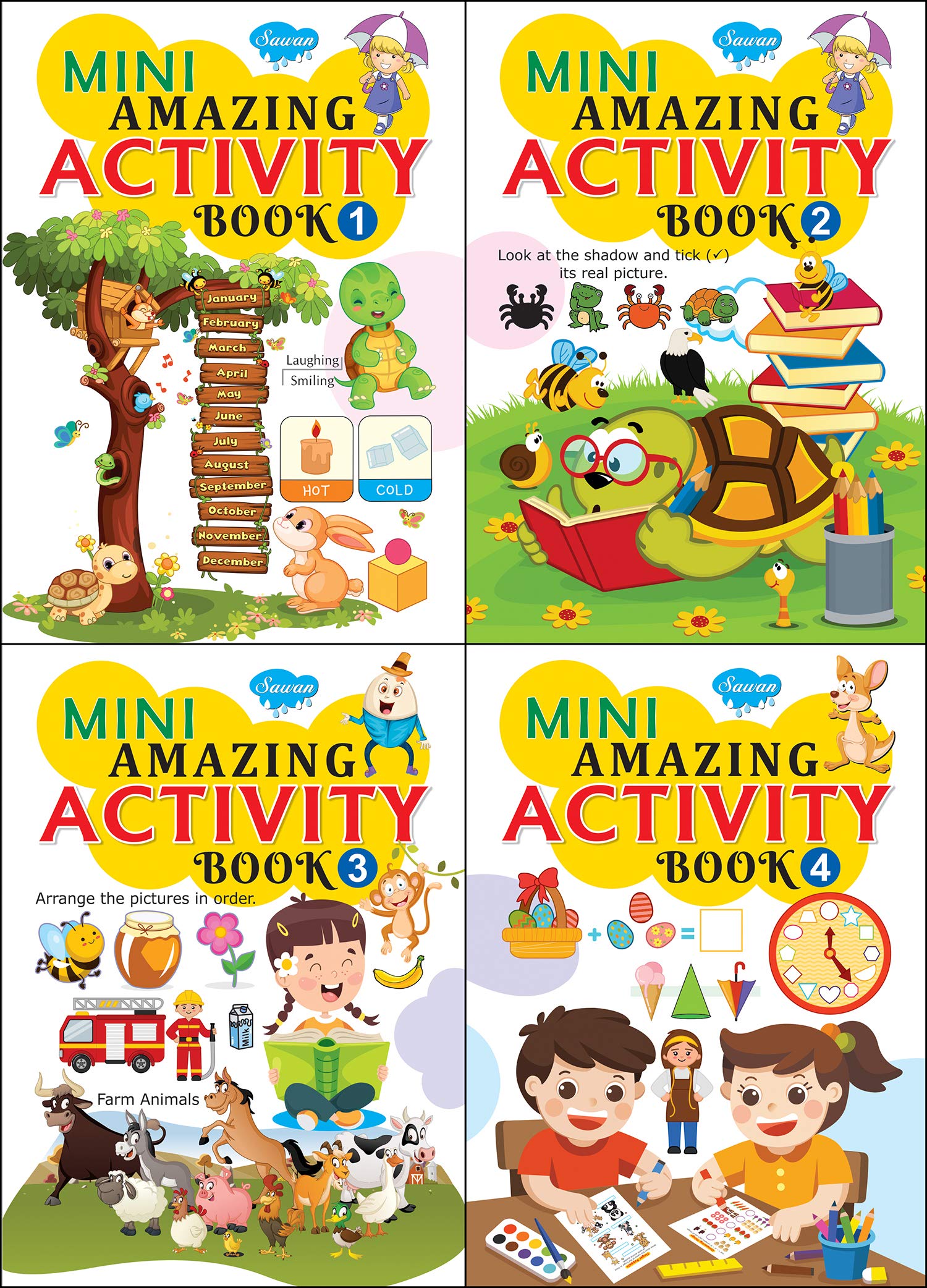 Mini Amazing Activity 14, Collection Of 4 Books