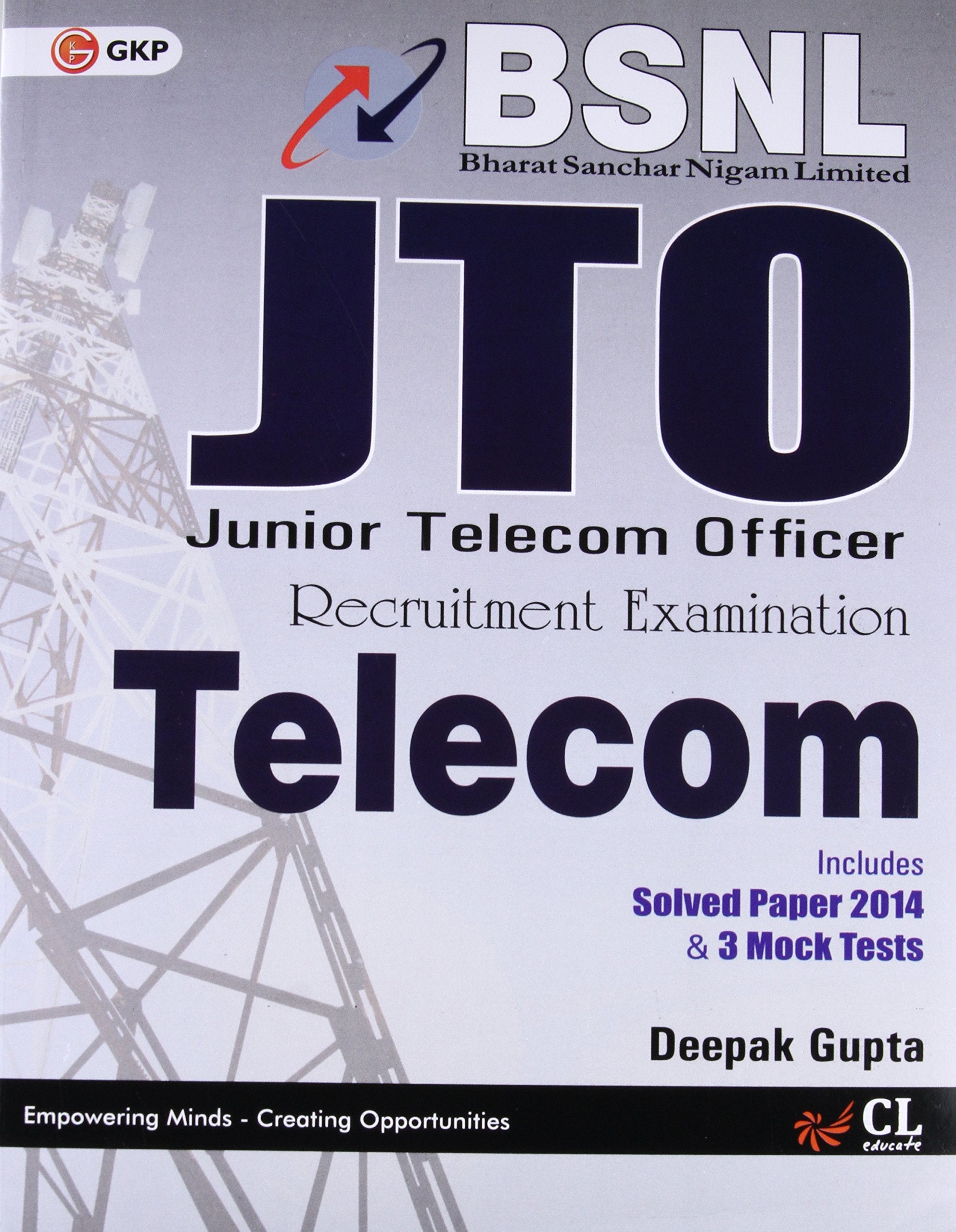 Bsnl J.T.O (Telecom) Includes Solved Paper 2014 & 3 Mock Tests