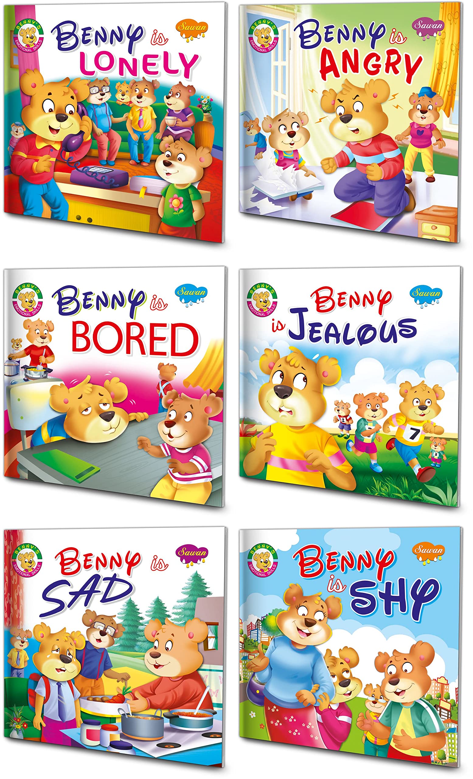 BennyS Emotional Skills Story Books  Set Of 6 [Perfect Paperback] Sawan