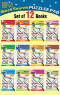 GOLDEN MINDS Word Search Puzzle Pad (Set of 12 Books) for Kids  Fun & Challenging Brain Games to Boost Vocabulary, Focus & Know