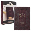 KJV Holy Bible, Giant Print Standard Size Faux Leather Red Letter Edition  Thumb Index & Ribbon Marker, King James Version, Dar