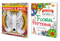 Sawan Set Of 2 Books | Colour Therapy  Birds And Pattern | 32 Designs