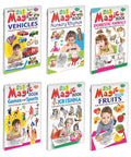 Sawan 2 In 1 Magic Books FruitsVegetables, FlowersVehicles, Domestic AnimalsWild Animals, AlphabetNursery Rhymes, Games And