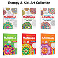 Stress Relief, Art Therapy, Refreshing  Mandala Copy to Colour for Adults & Kids and more : Calm Mandala Art, Motivating Art D