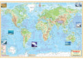 Mwm52 | Teachingnest TnS World Physical Map 100X70 Cm English Latest Edition [Map]