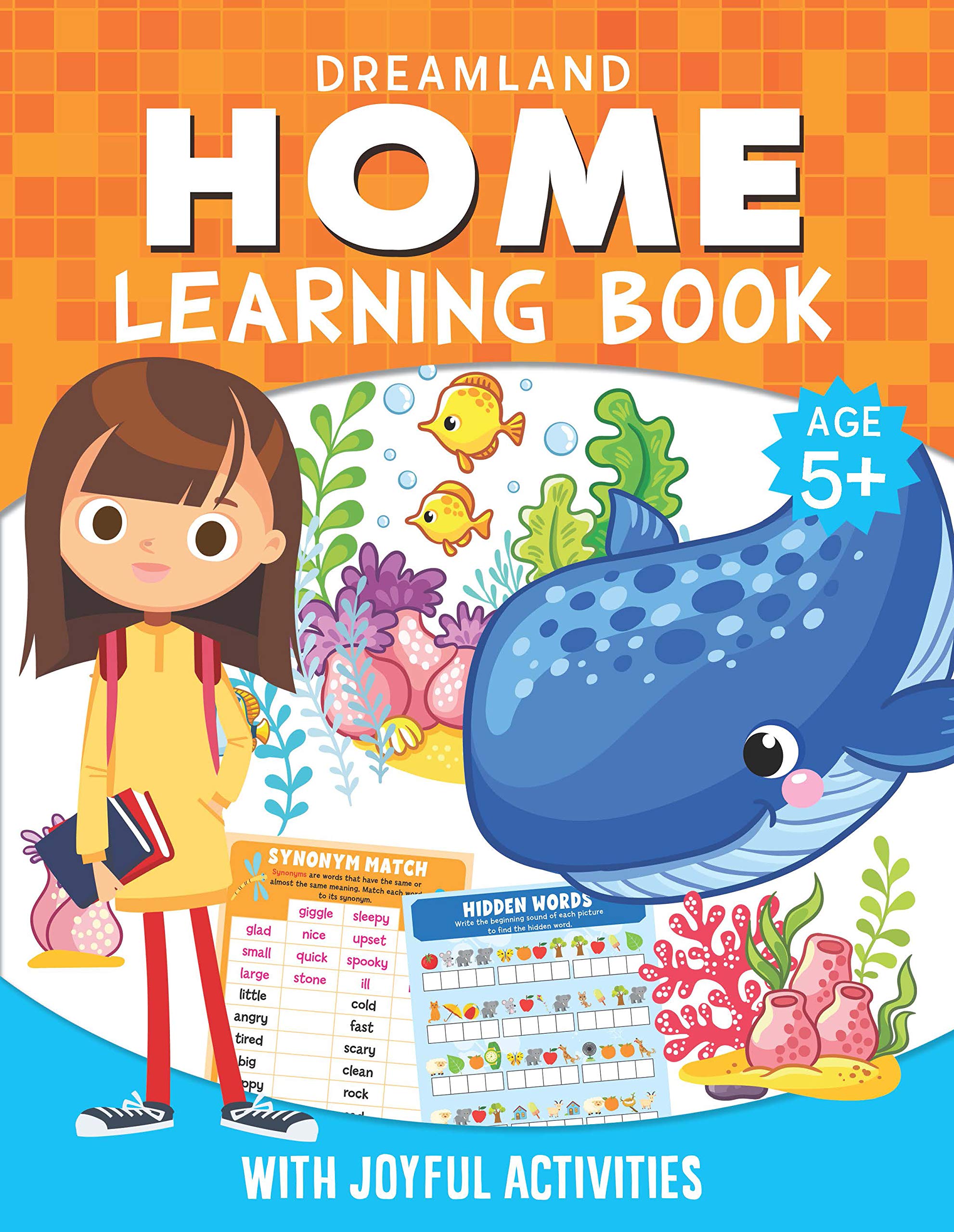 Home Learning Activity Book for Kids Age 5+ | Preschool & Kindergarten Activity Workbook with Addition, Subtraction, Counting, C