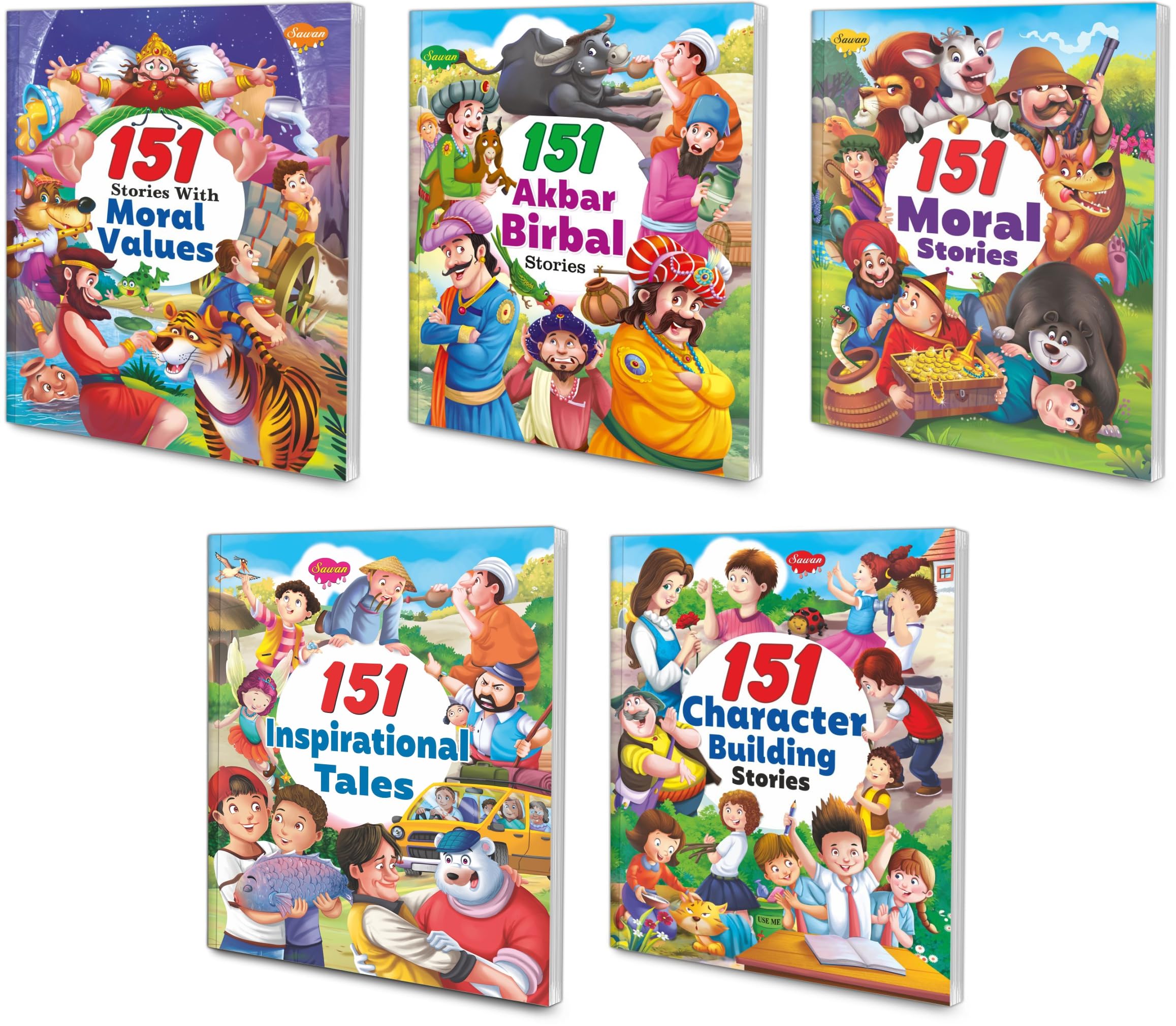 All In One Moral Story Books Combo | Pack Of 5 Books