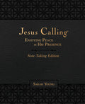 Jesus Calling NoteTaking Edition, Leathersoft, Black, with Full Scriptures: Enjoying Peace in His Presence (A 365Day Devotiona