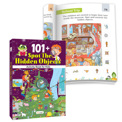 101+ Spot the Hidden Objects Activity Book for Kids : Children learning book, Educational book for kids, Fun with Activities Puz