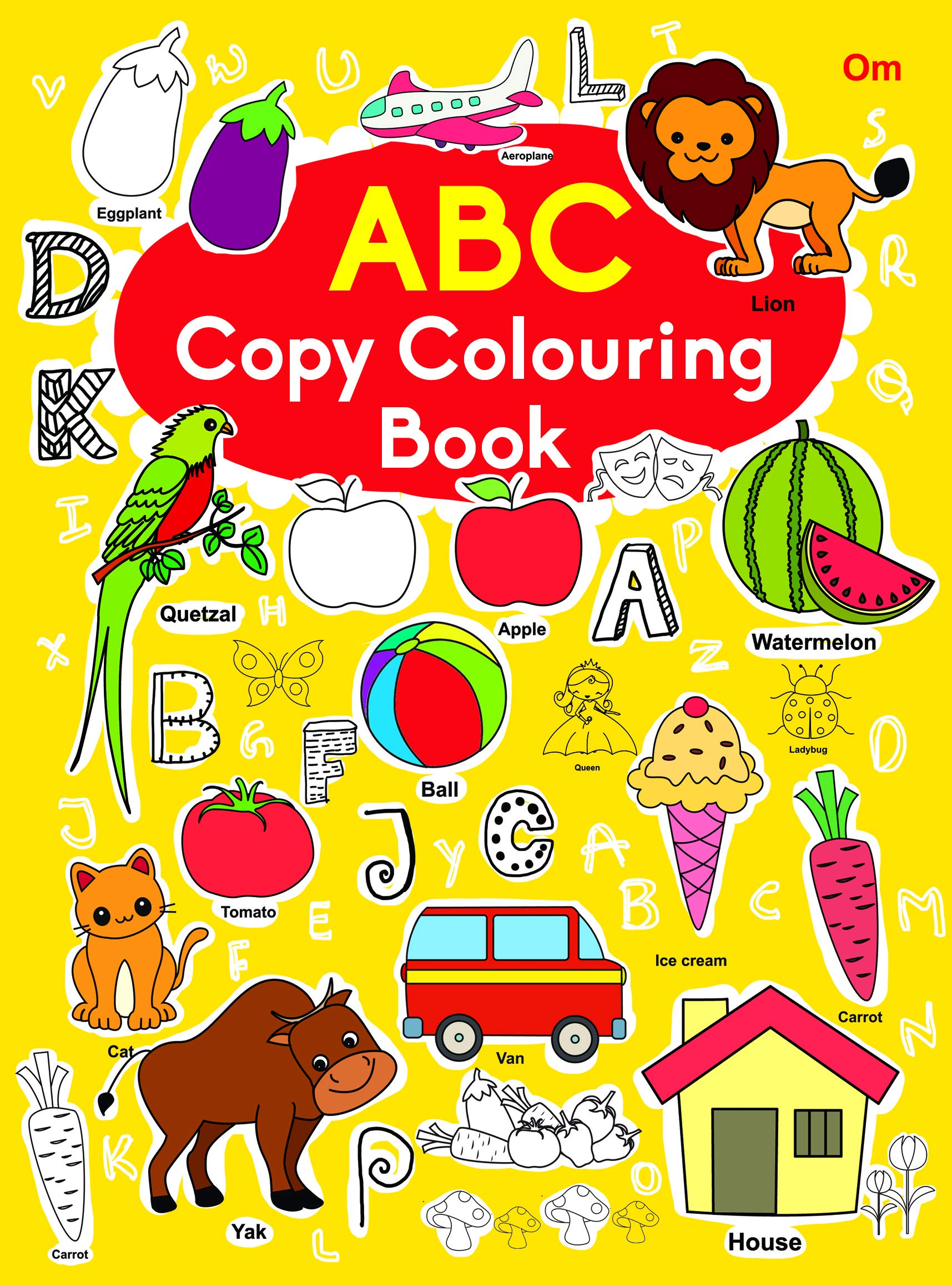 Colouring book : Copy Colouring Book ABC (Colouring book for kids)