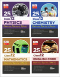 Combo 25 Cbse Class 12 Physics, Chemistry Mathematics & English ChapterWise, TopicWise & SkillWise Previous Year Solved Paper