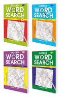 Set Of 4 Books, Graded Word Search1 To 4