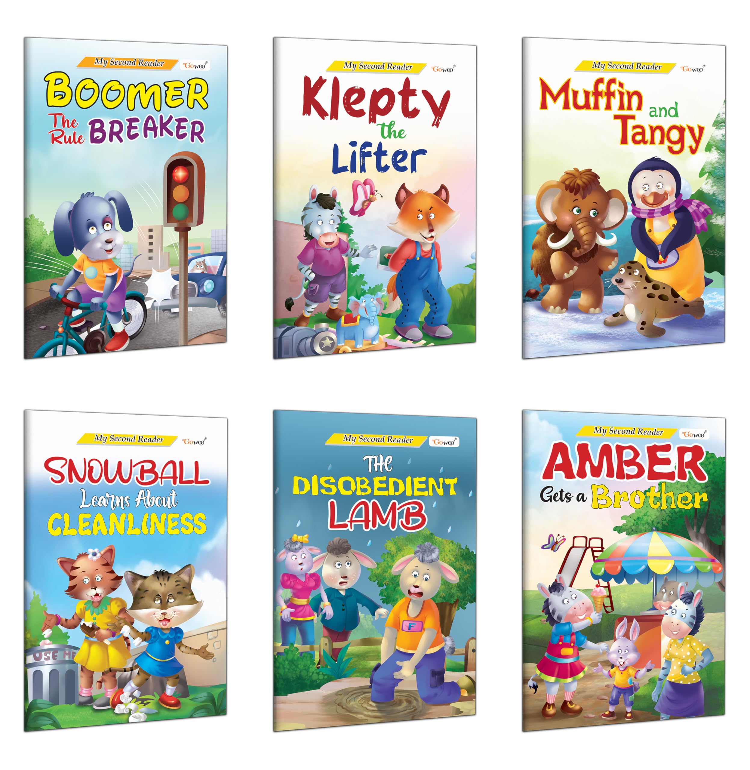 My Second Reader  Klepty the Lifter, Muffin and Tangy, Snowball Learns About Cleanliness, The Disobedient Lamb and more : Stori