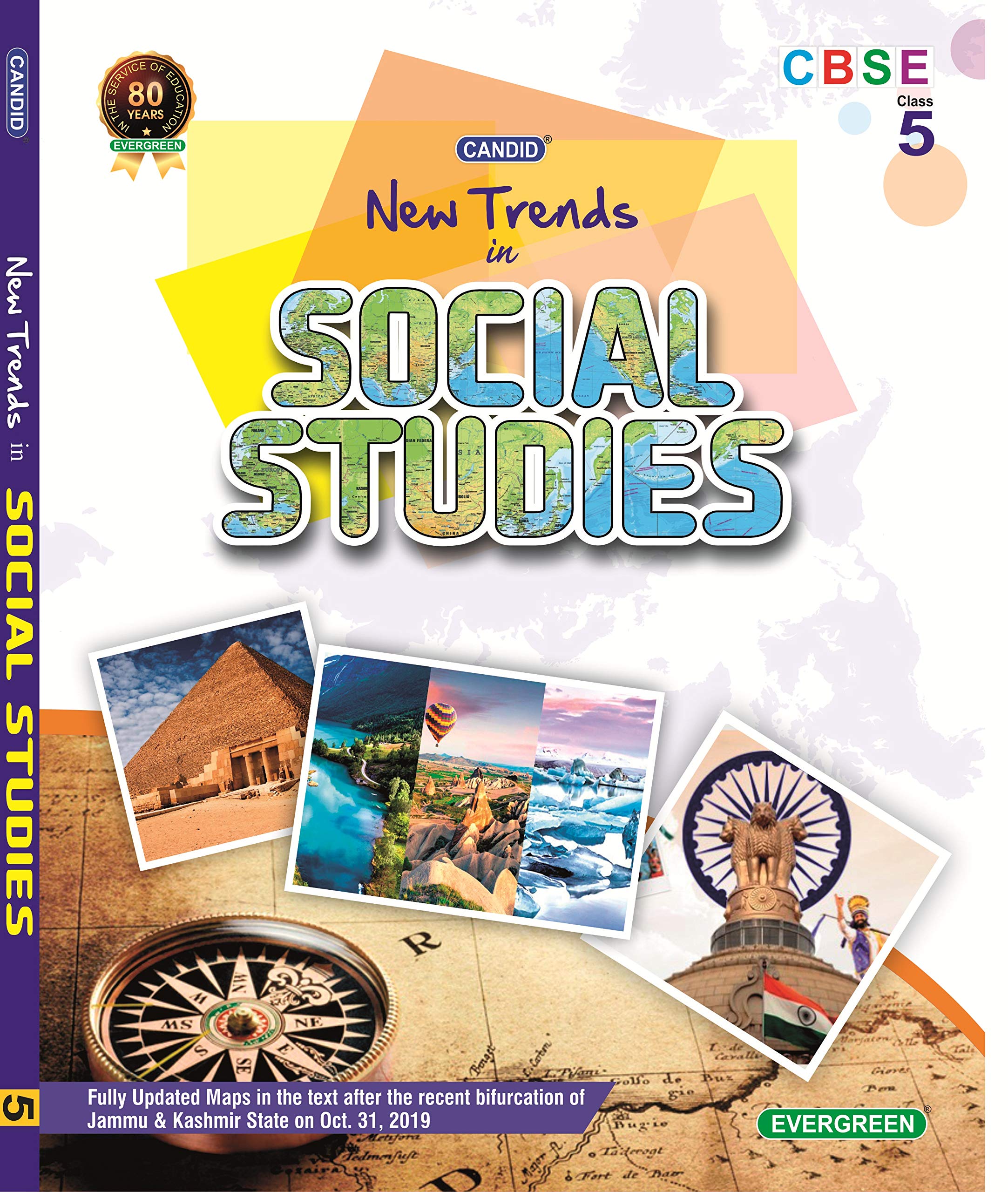 Evergreen Cbse New Trends In Social Studies (With Worksheets): For 2021 Examinations(Class 5 )