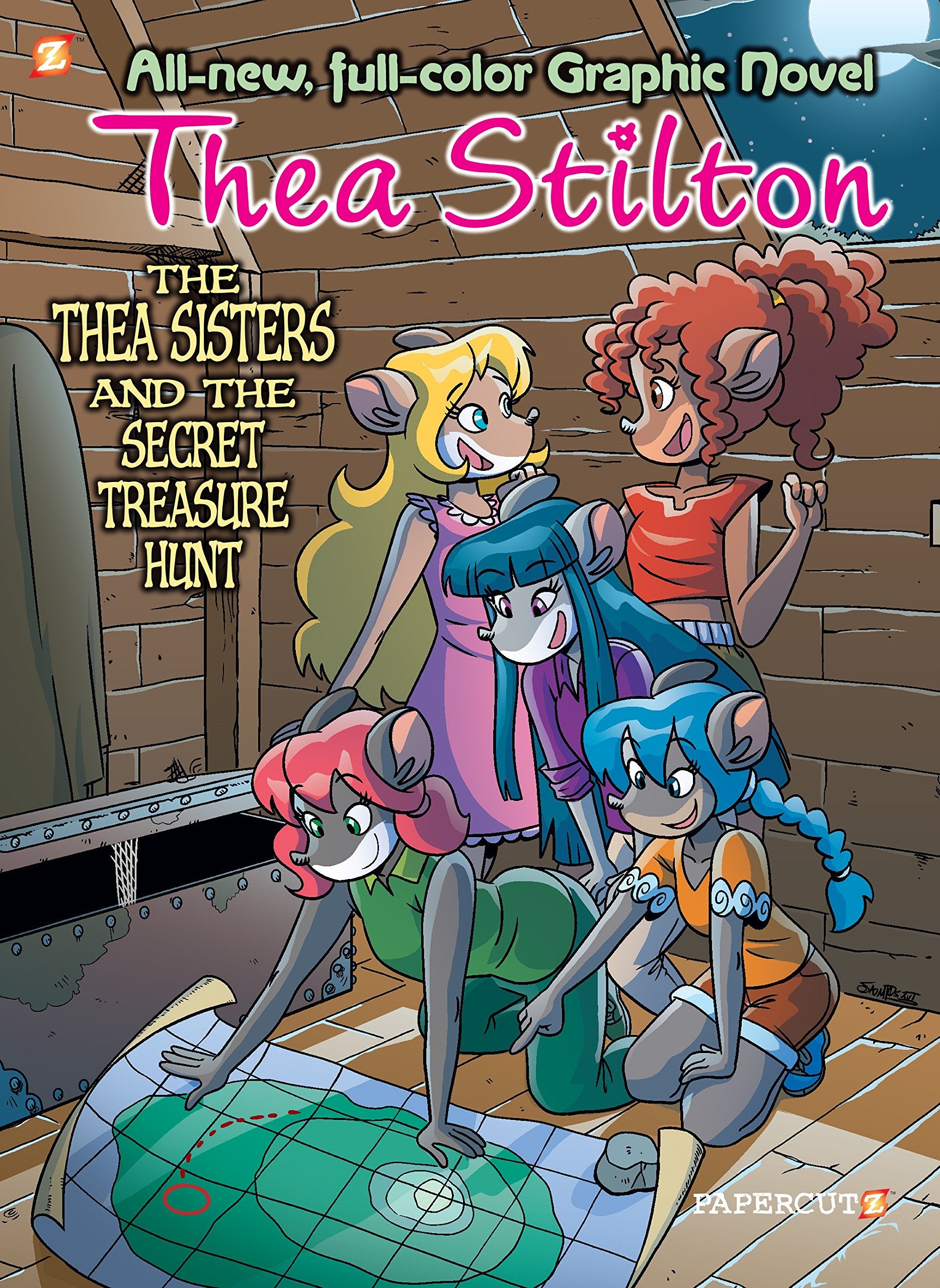 Thea Stilton Graphic Novels #8: The Thea Sisters and the Secret Treasure Hunt (8)