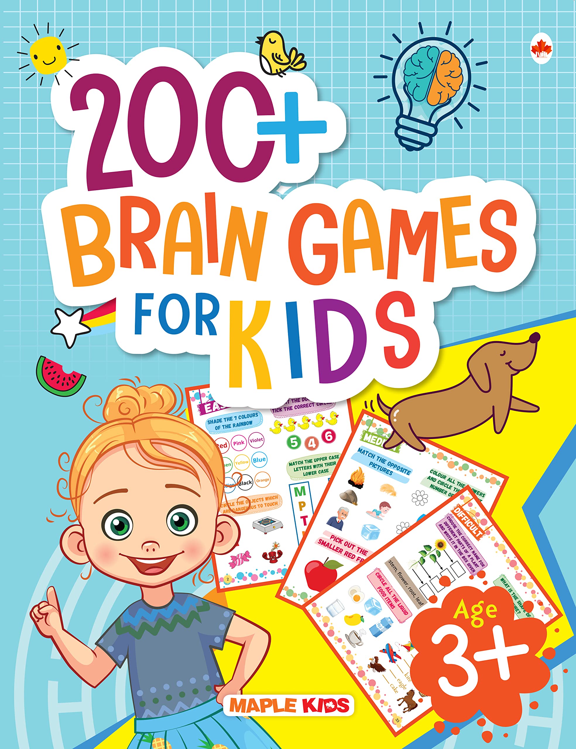 Brain Boosting Activity Book for Kids  200+ Activities for Age 3+  Kids Activity Book  Early Learning  Activities for Childr