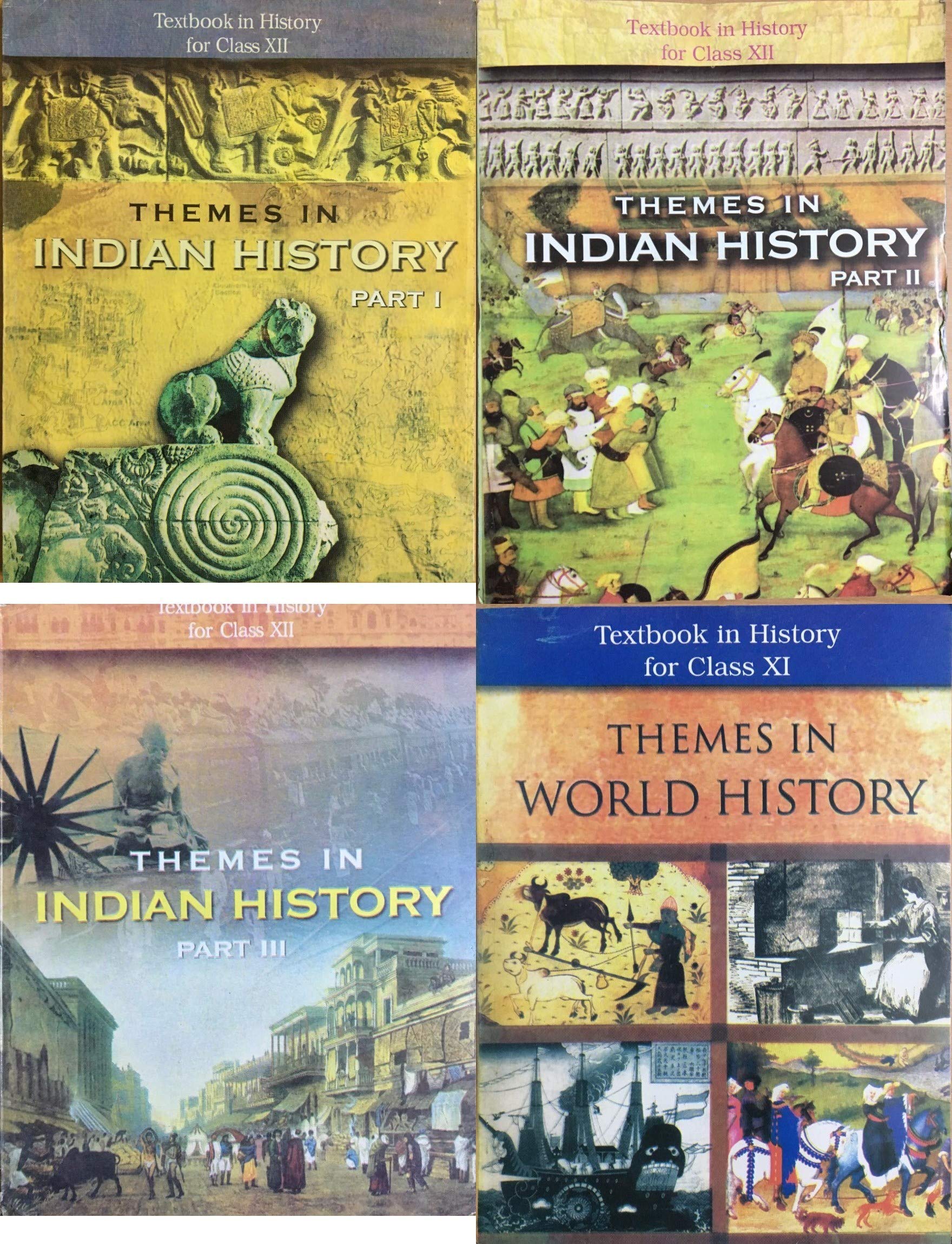 Ncert History Class 11,12 (1+3) Books Set English Medium