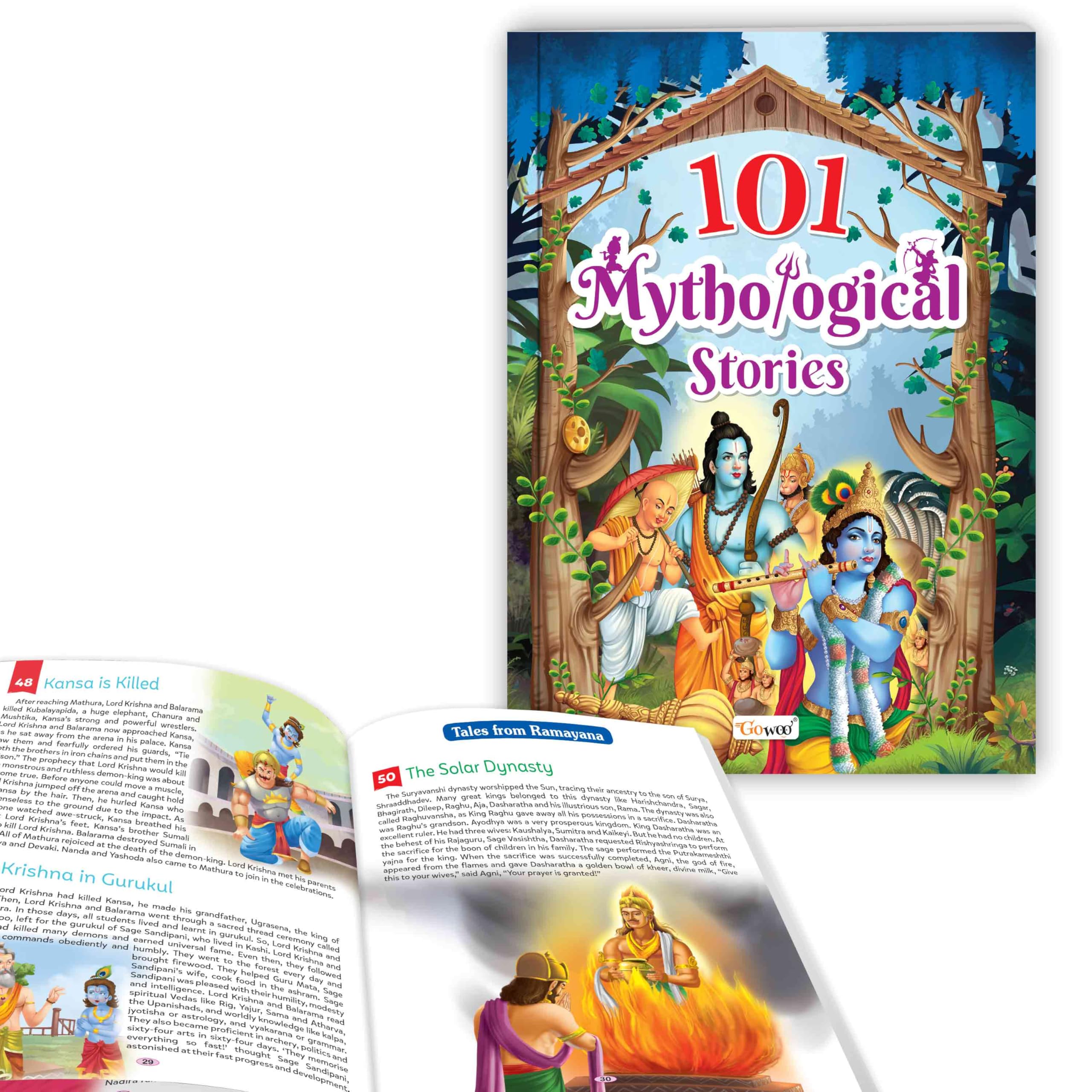 101 Mythological Stories for Kids (Paperback) (Ages 312) : Adventures in Mythology for Curious Kids, Bedtime story book, Childr